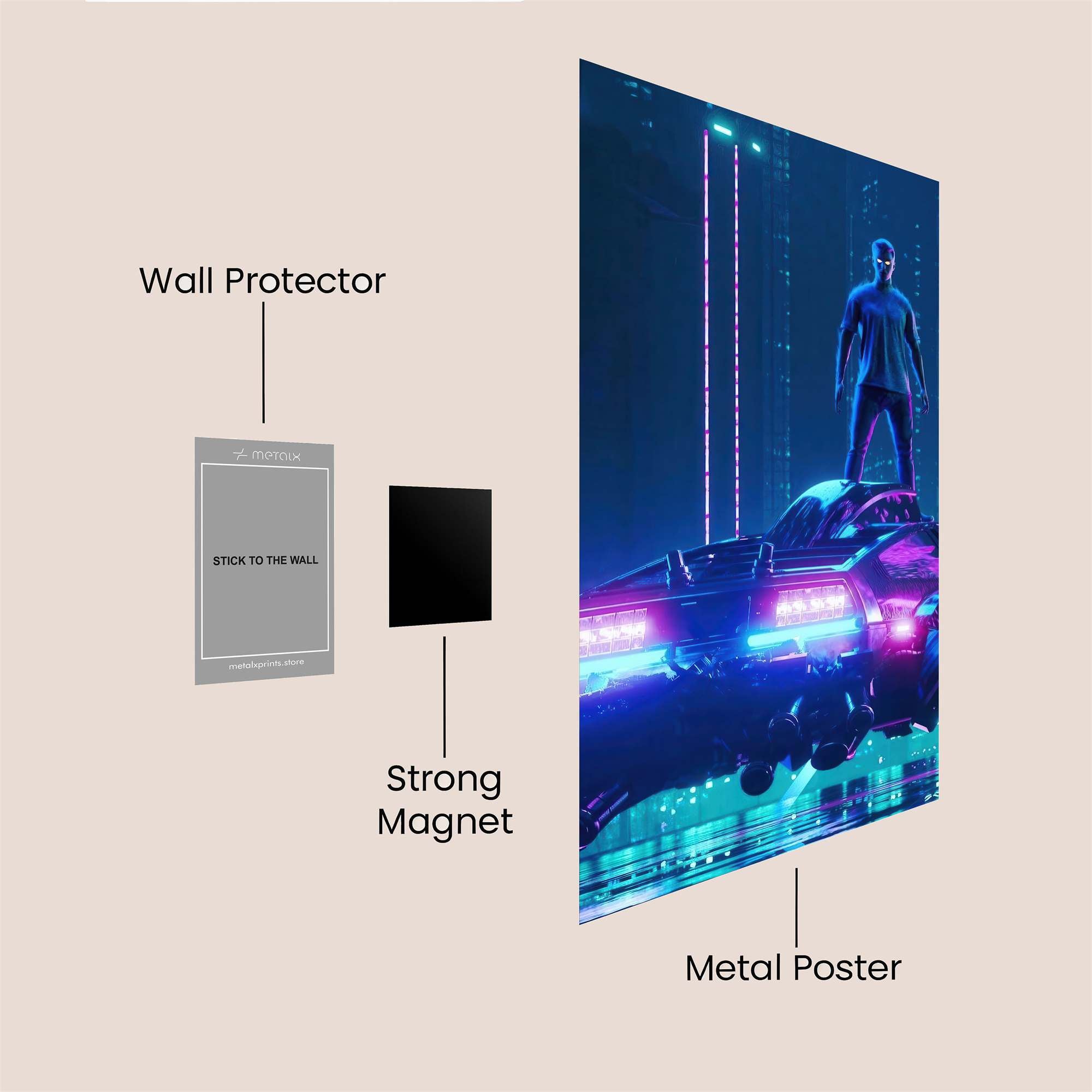 Neon Thrill Safe Wall Magnetic / M
