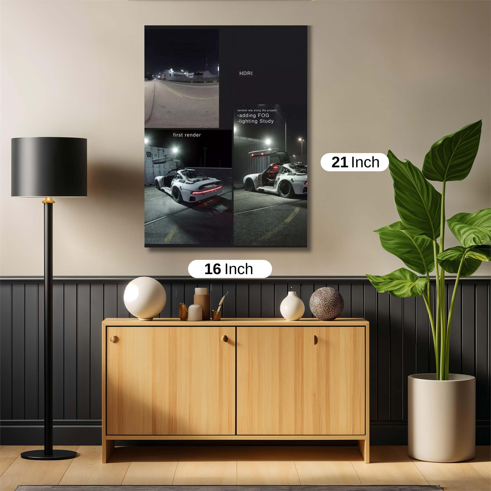 Night Render Safe Wall Magnetic / M