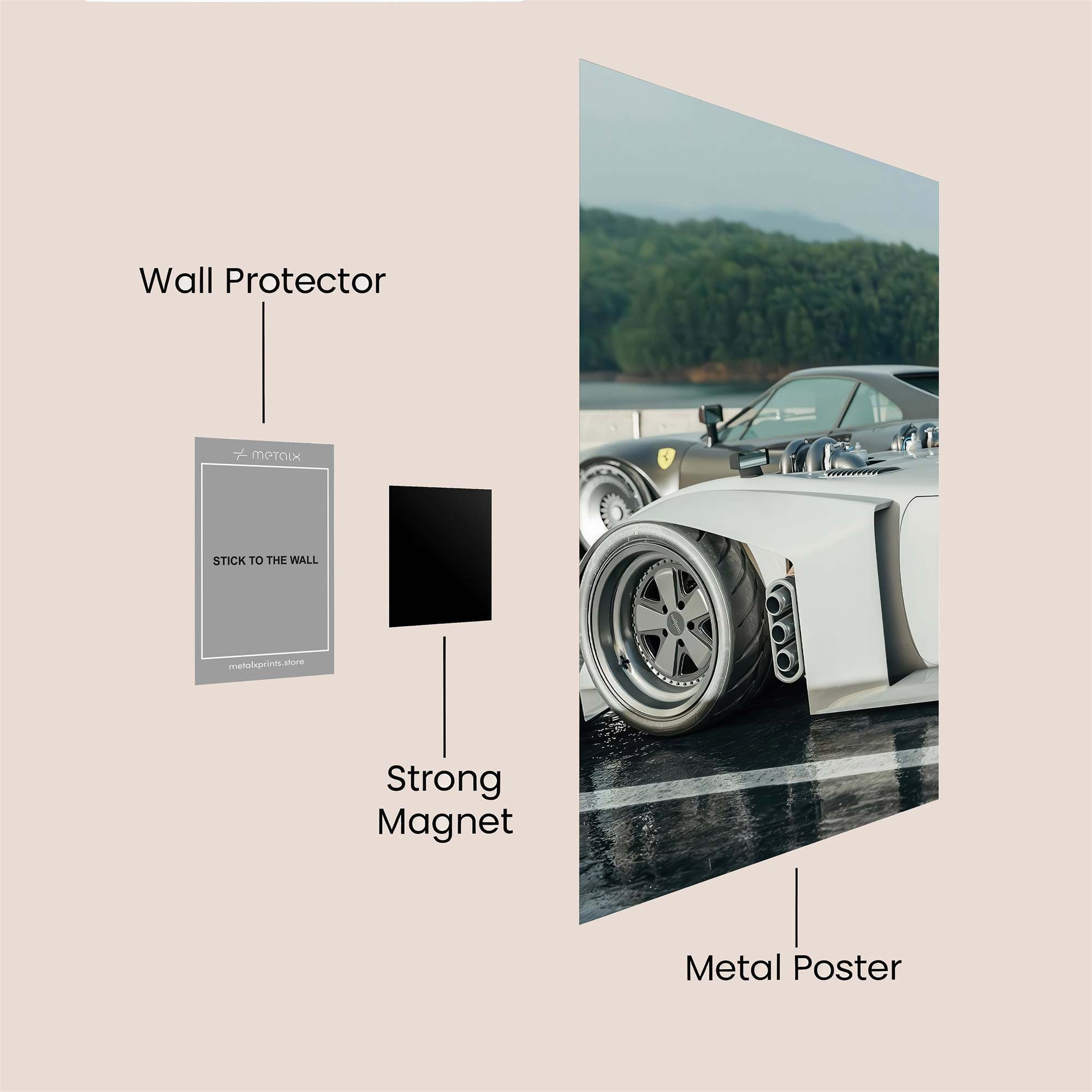 Automotive Reverie Safe Wall Magnetic / M