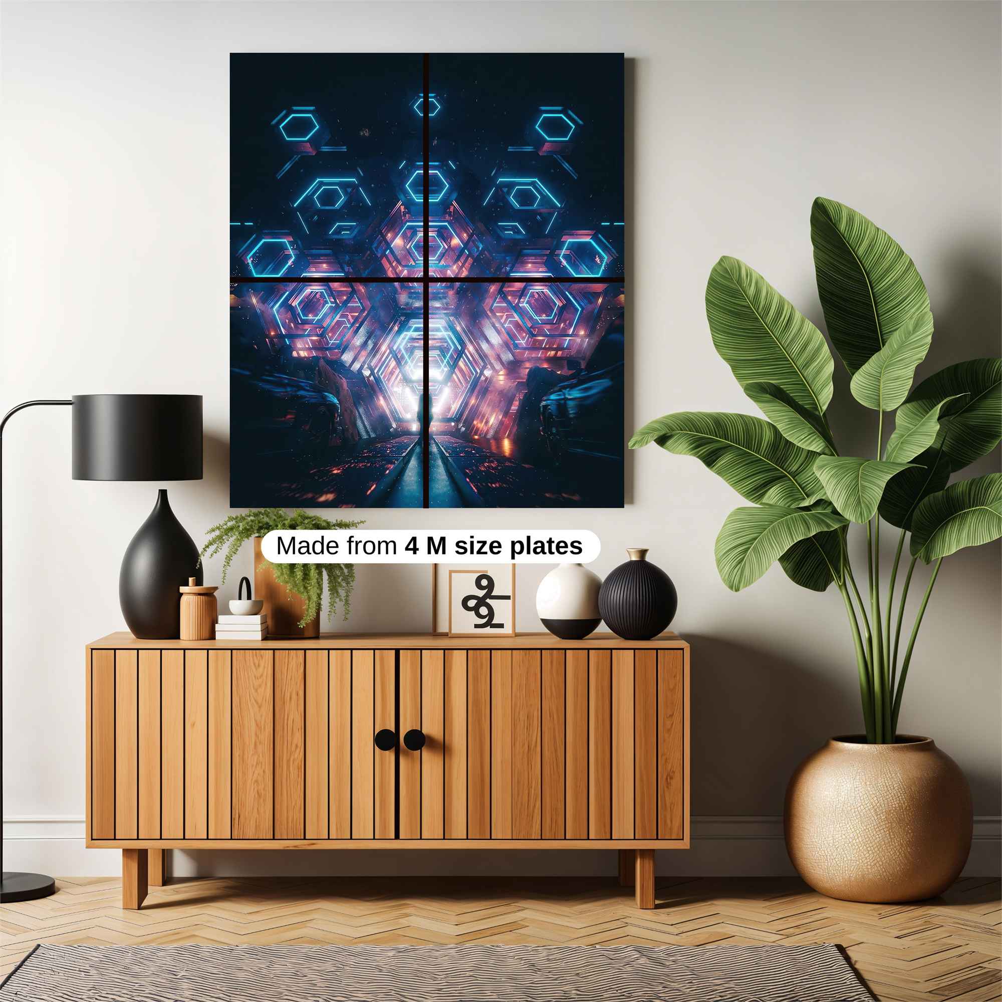 Neon Convergence Safe Wall Magnetic / M