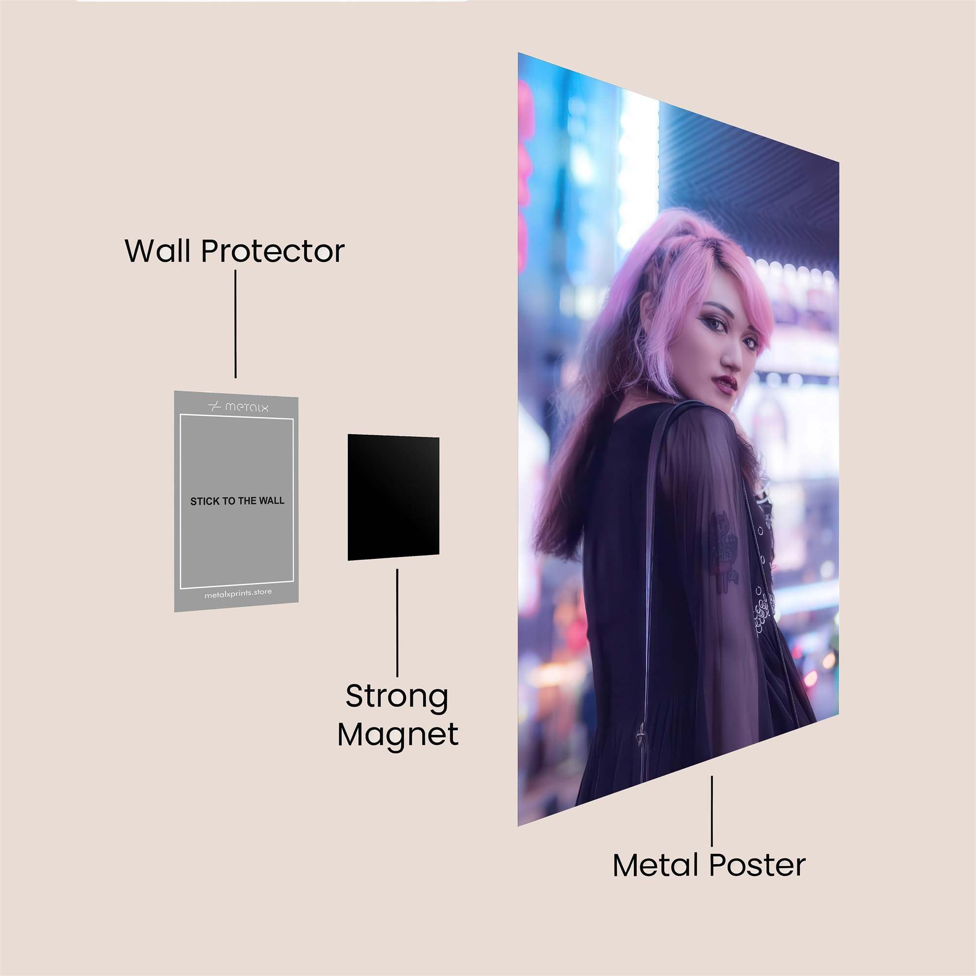 Neon Enigma Safe Wall Magnetic / M