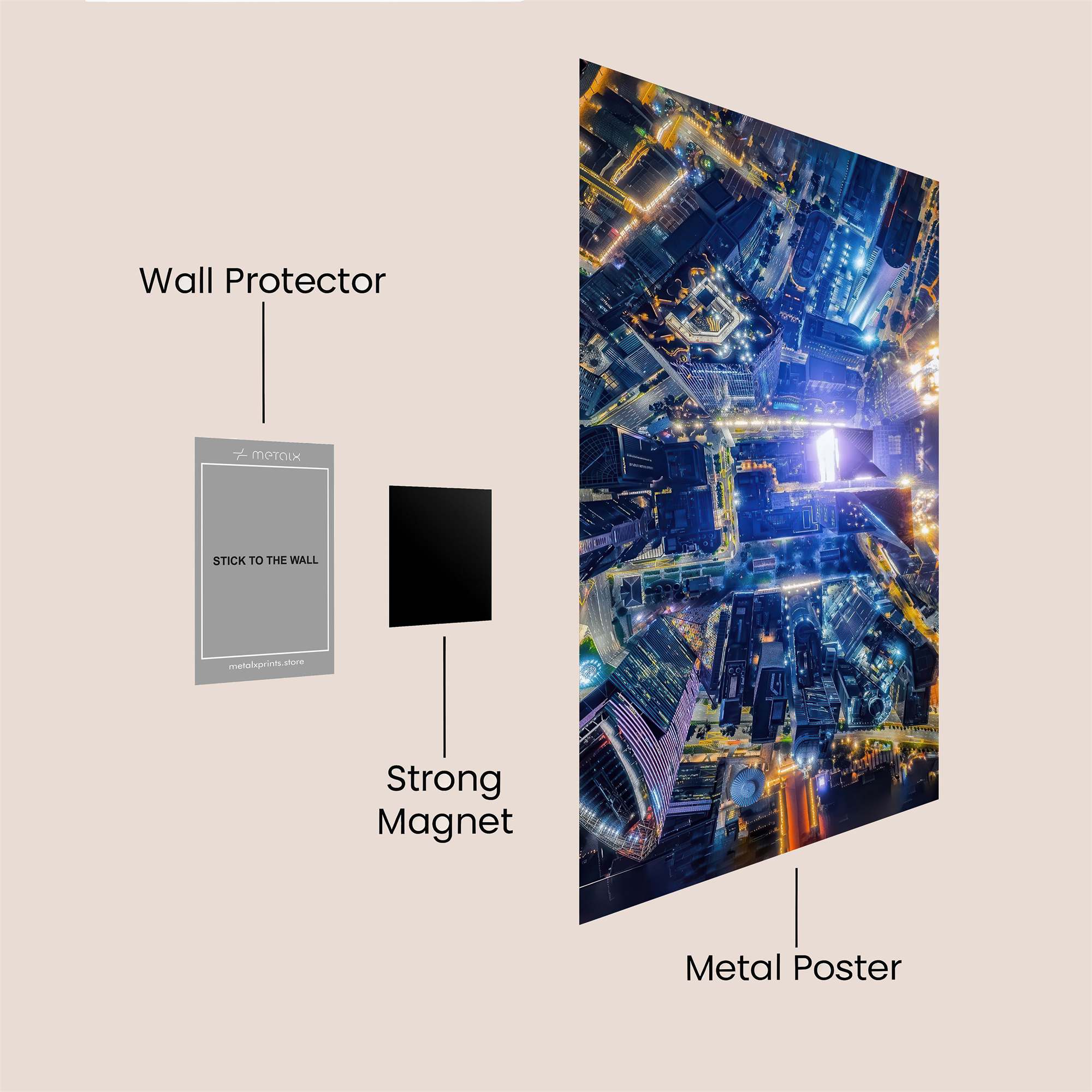 Urban Reverie Safe Wall Magnetic / M