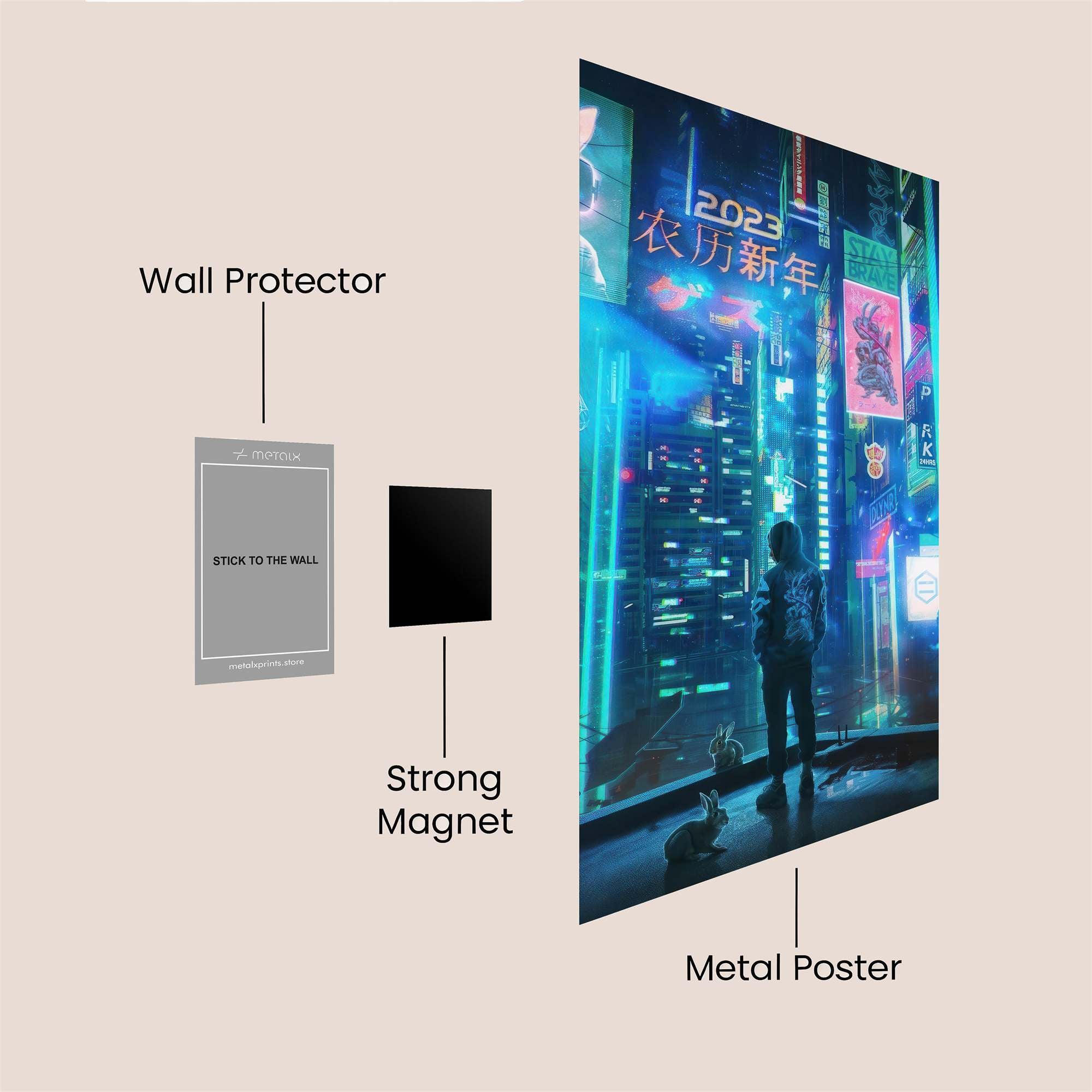 Neon Reverie Safe Wall Magnetic / M