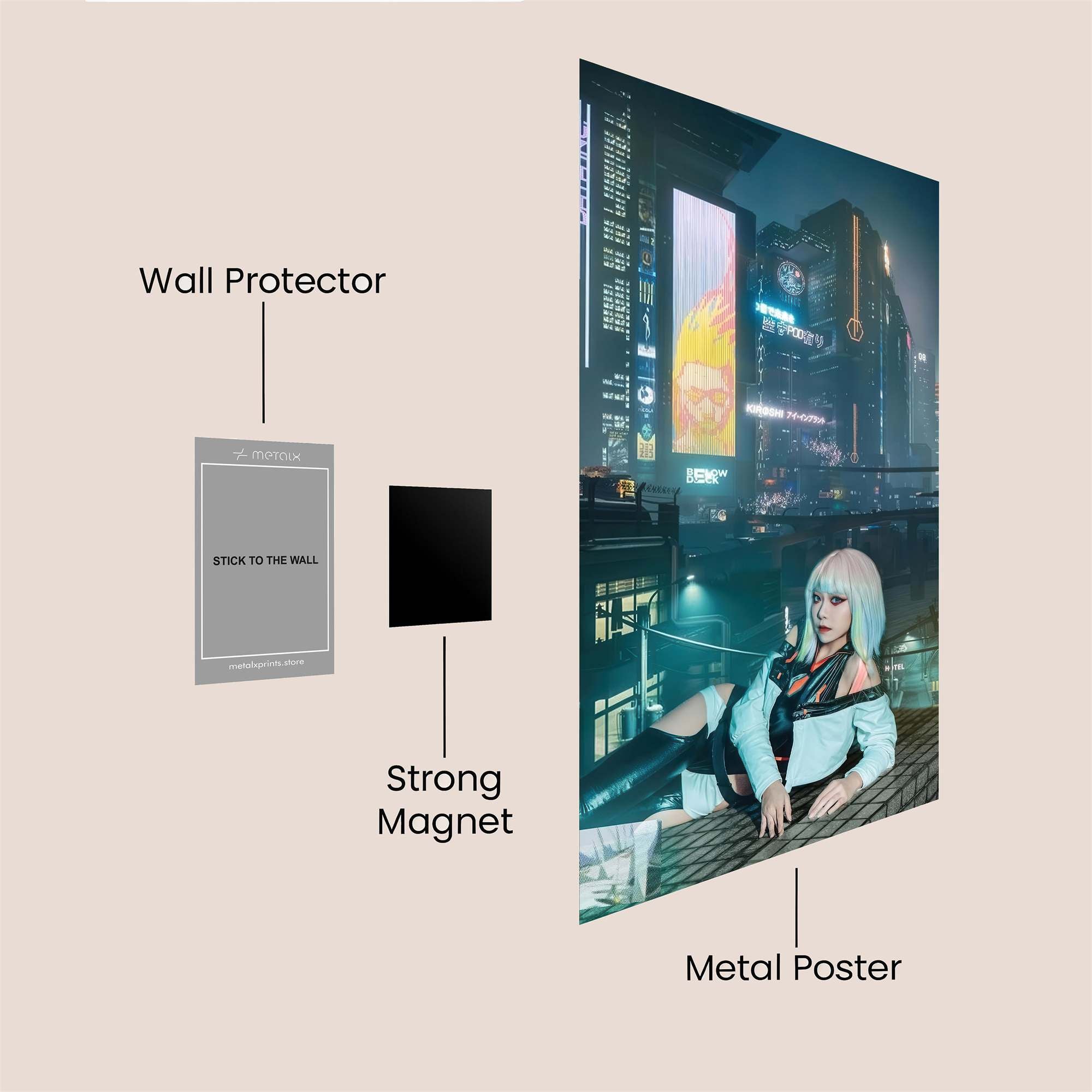 Neon Reverie Safe Wall Magnetic / M