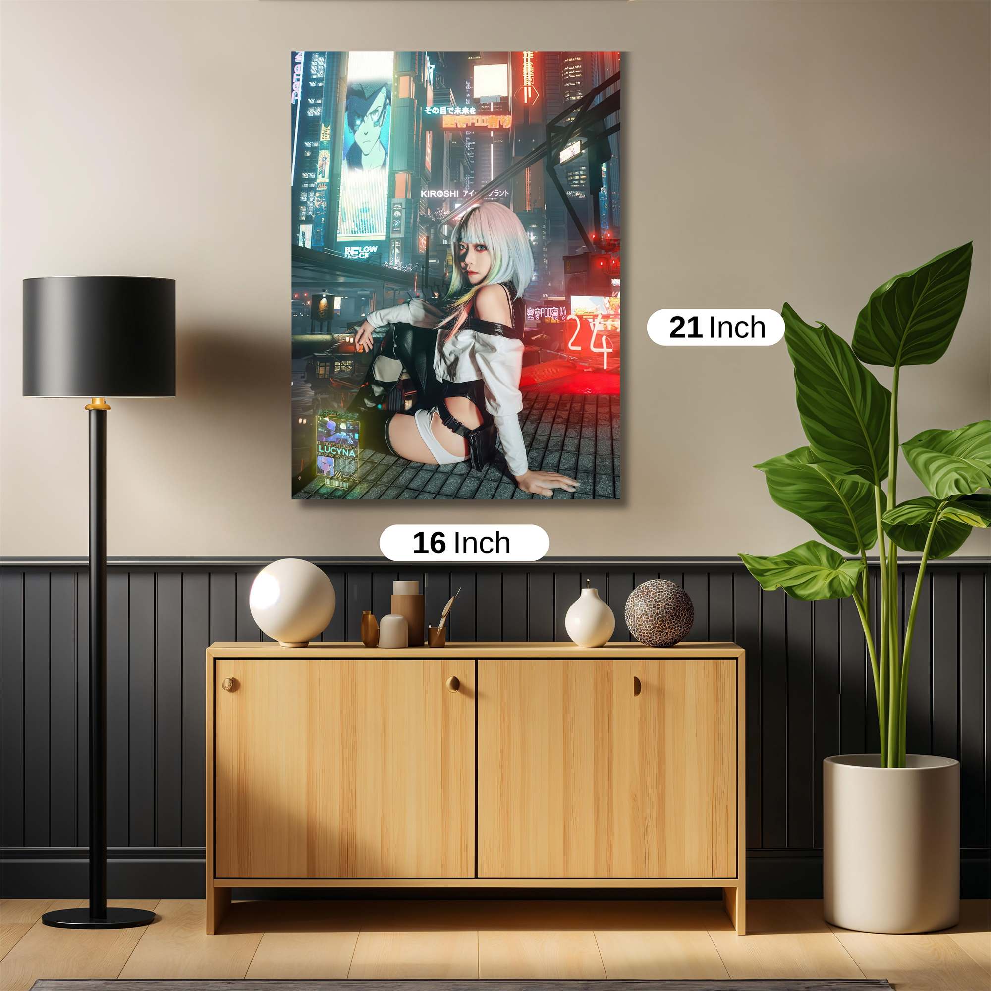 Cyberpunk Elegance Safe Wall Magnetic / M