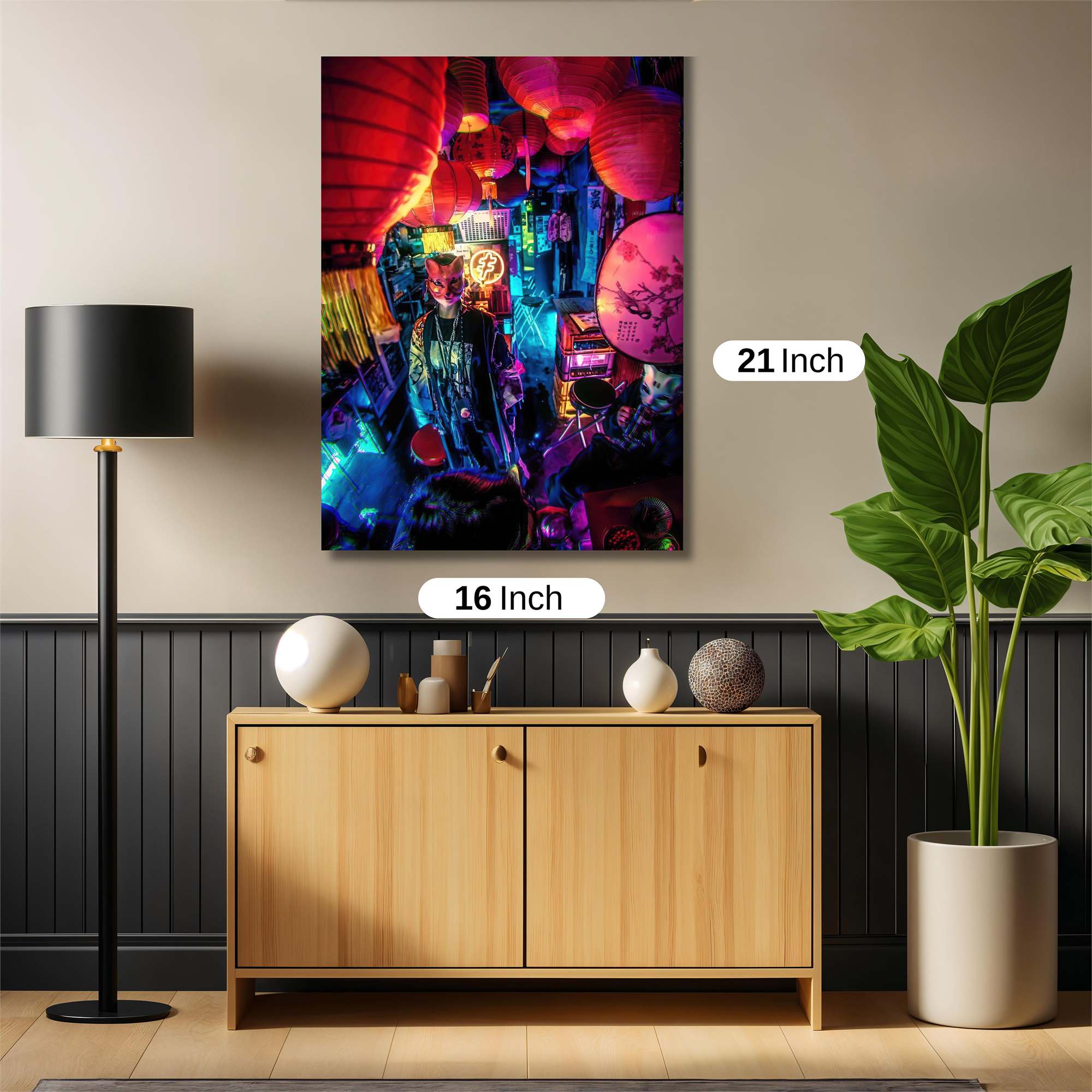 Neon Masquerade Safe Wall Magnetic / M