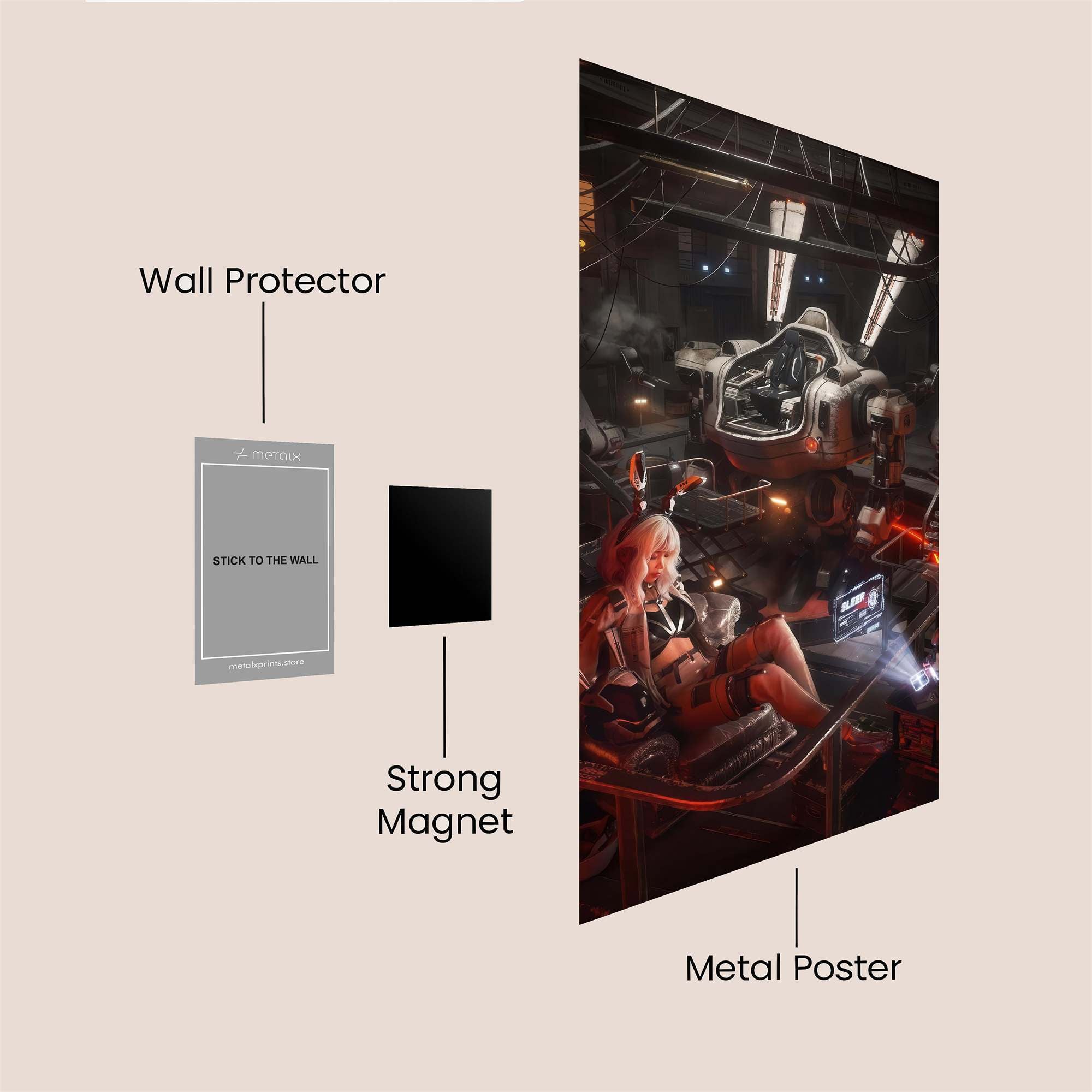 Cyber Sanctuary Safe Wall Magnetic / M