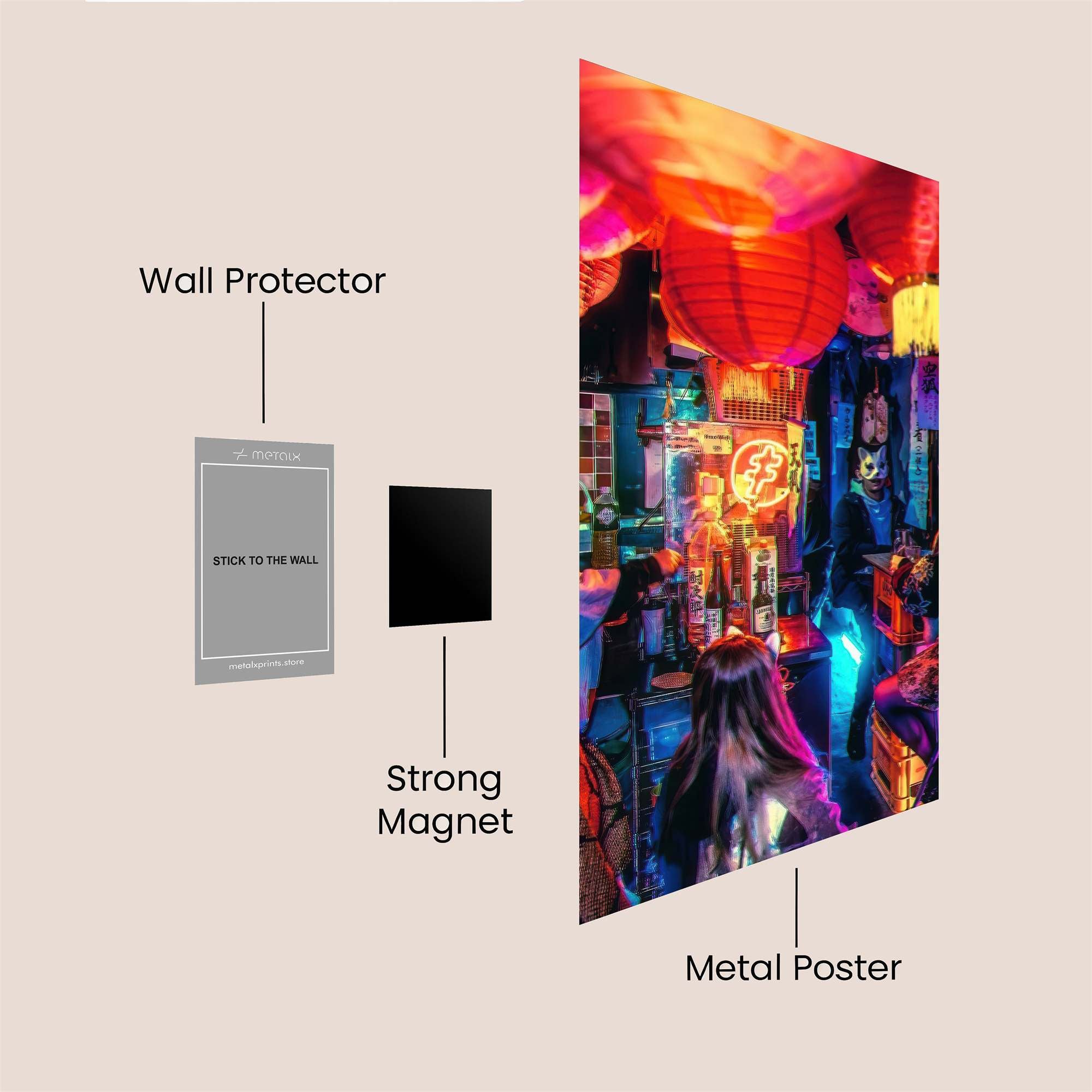 Neon Revelry Safe Wall Magnetic / M