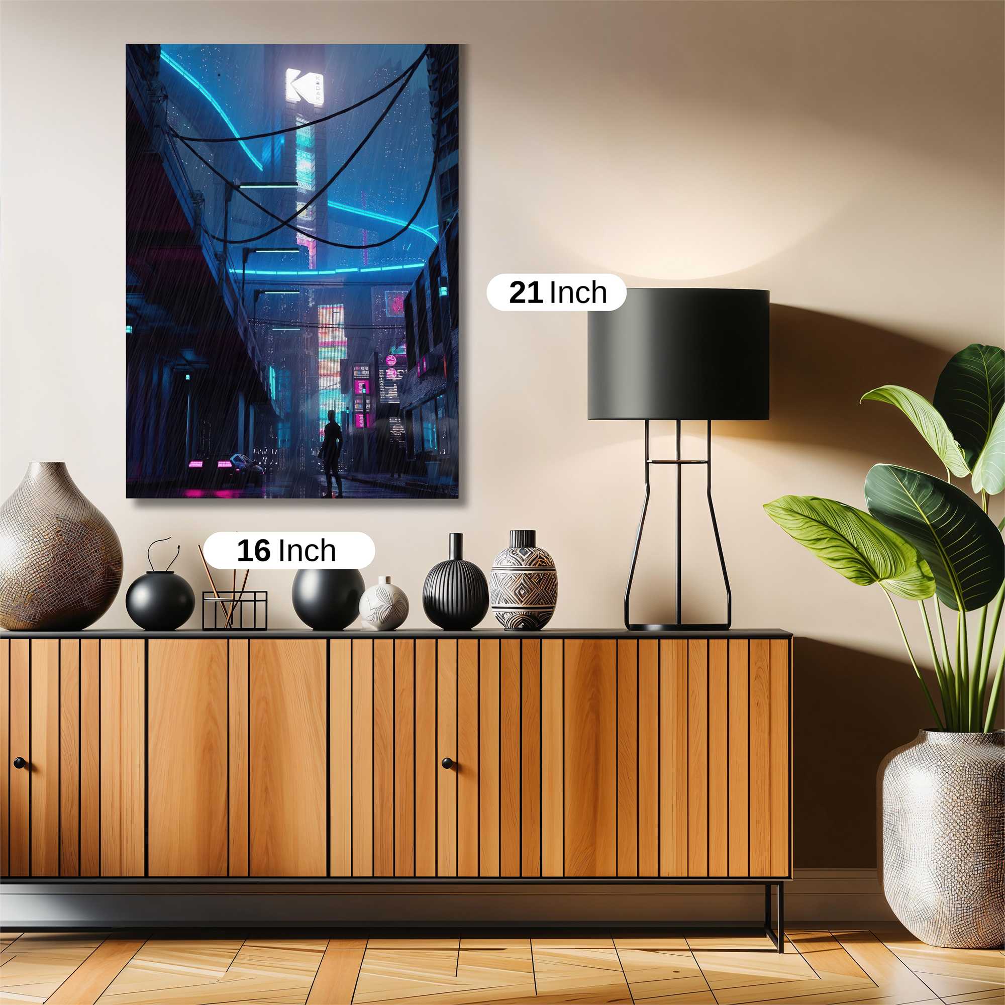 Neon Serenity Safe Wall Magnetic / M