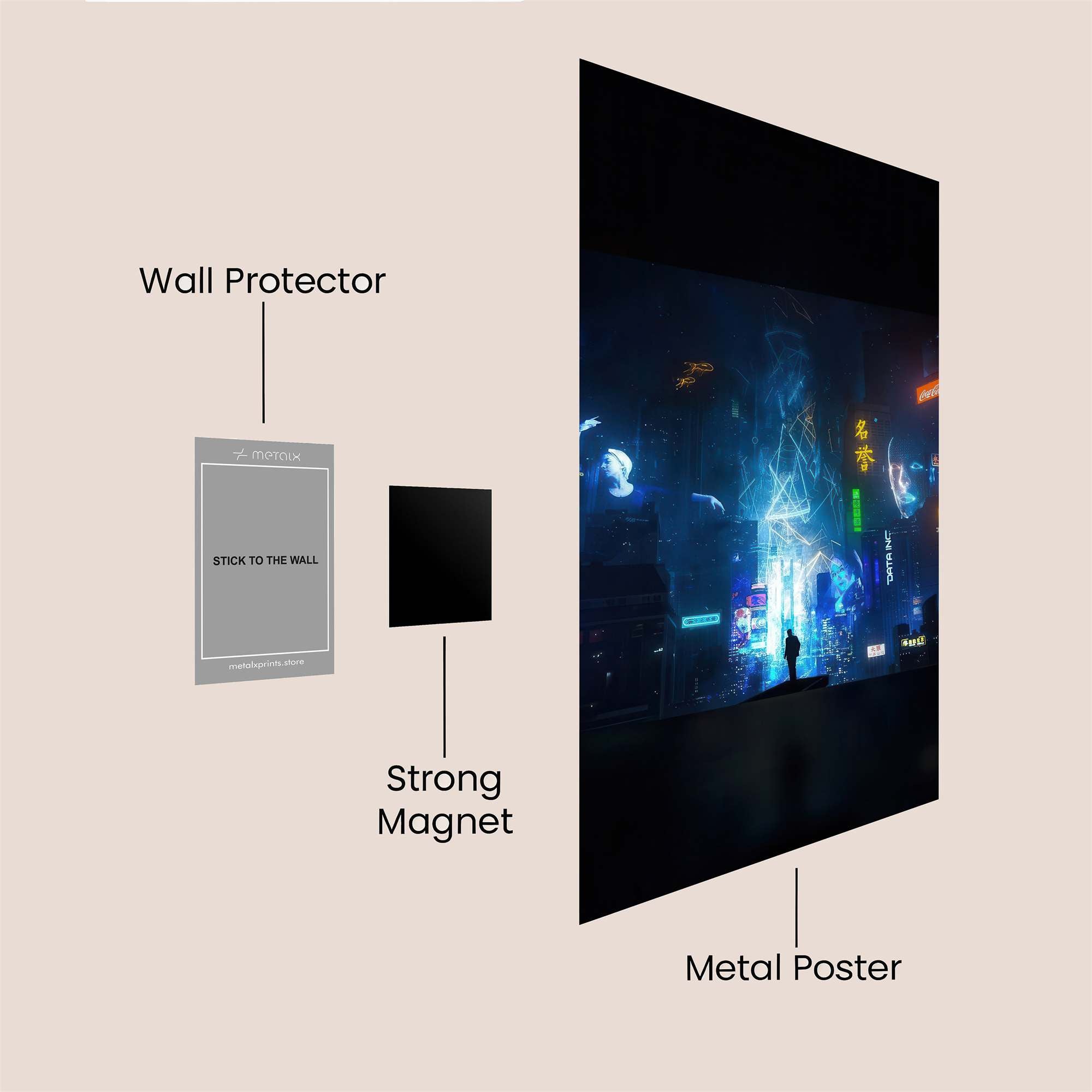 Neon Reverie Safe Wall Magnetic / M