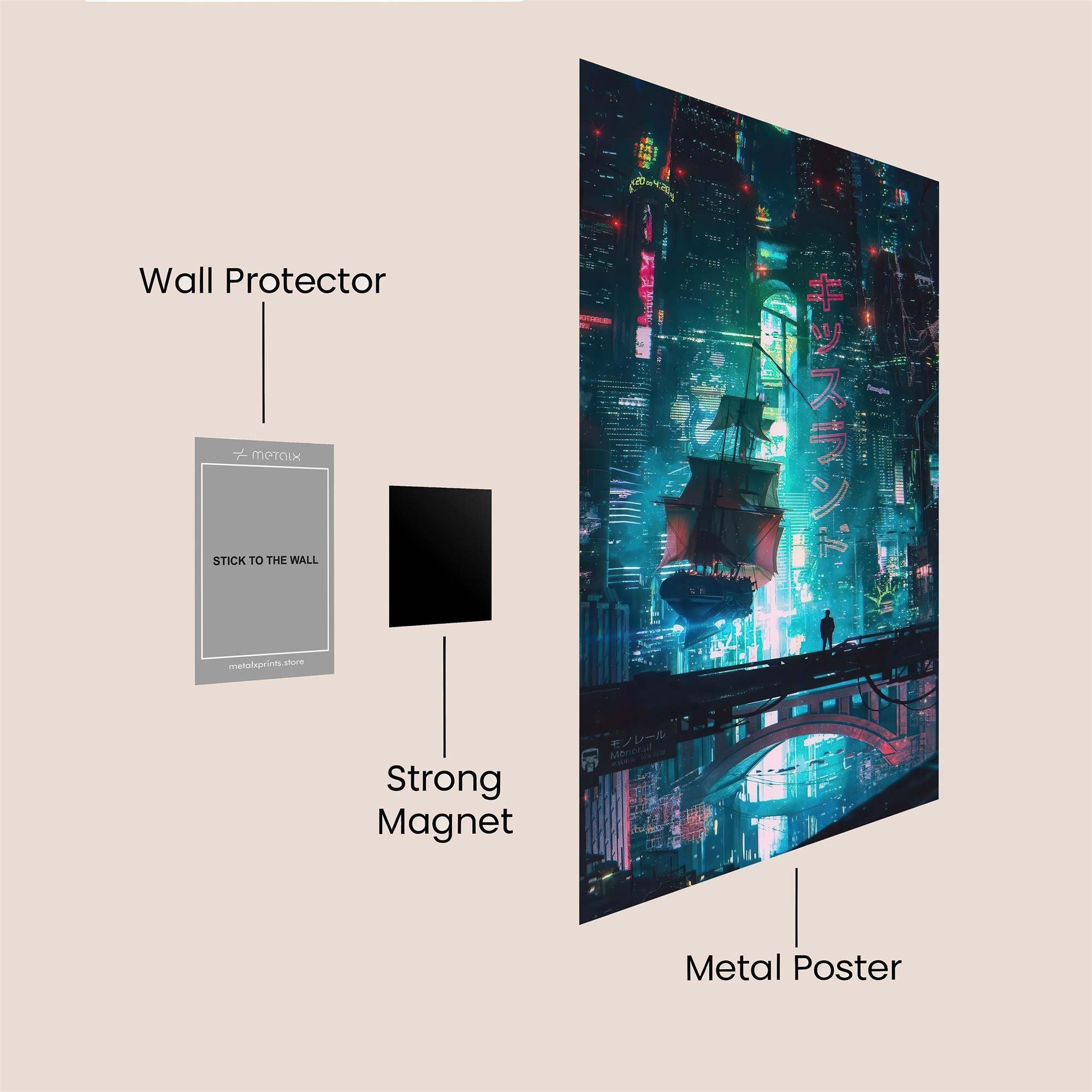 Neon Odyssey Safe Wall Magnetic / M