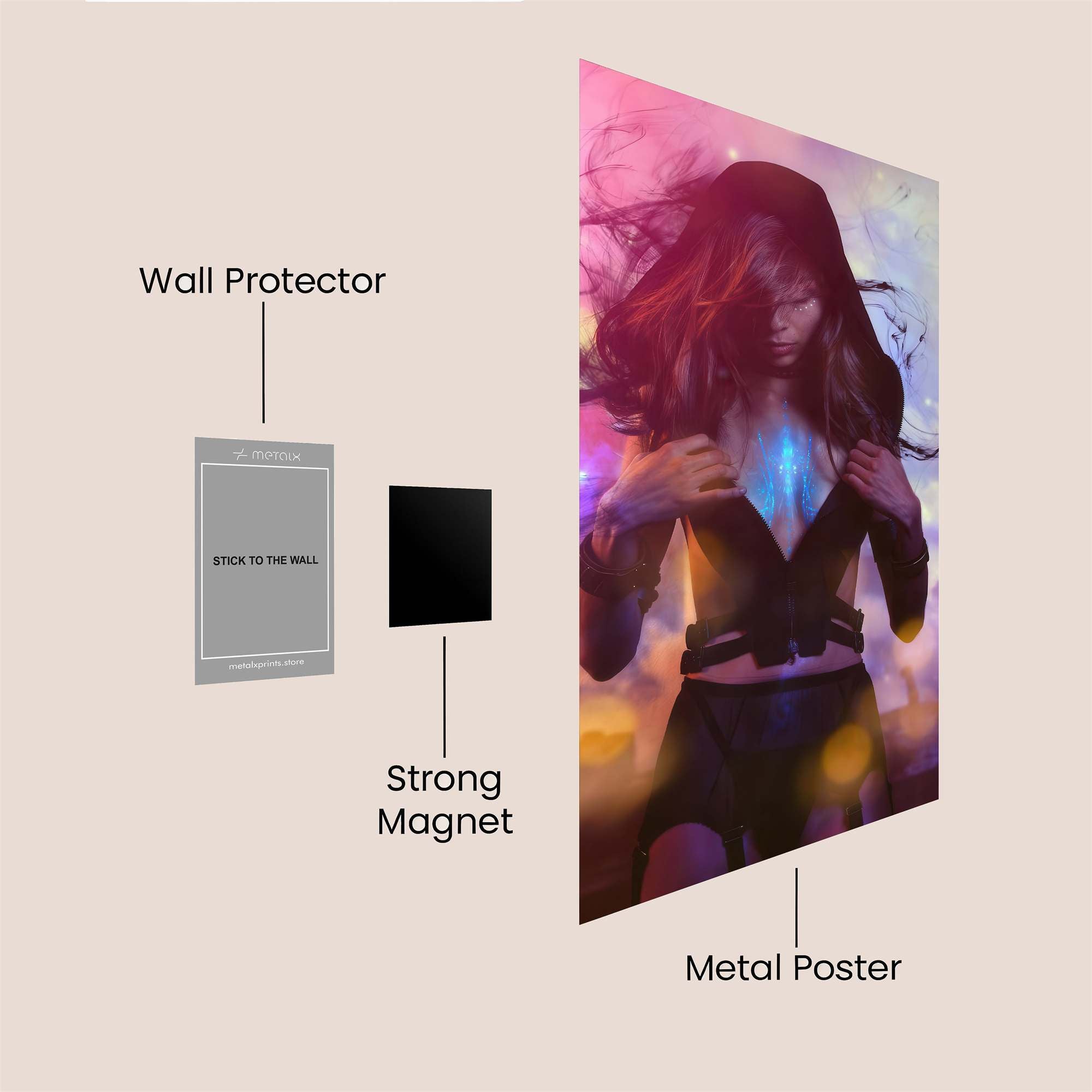 Mystic Glow Safe Wall Magnetic / M