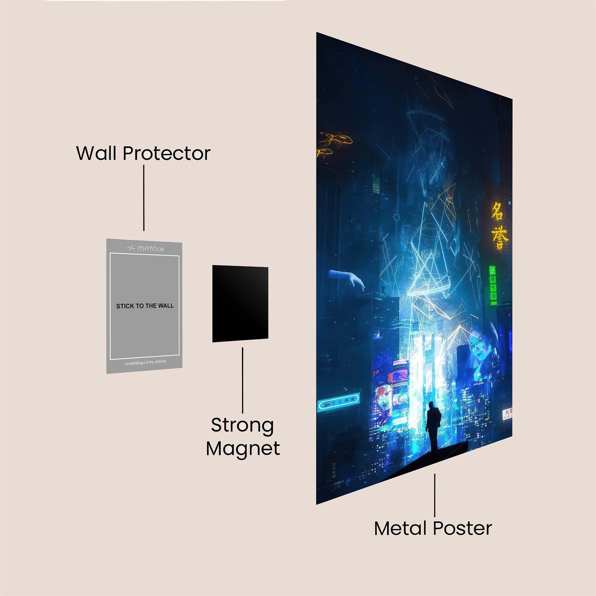 Neon Reverie Safe Wall Magnetic / M