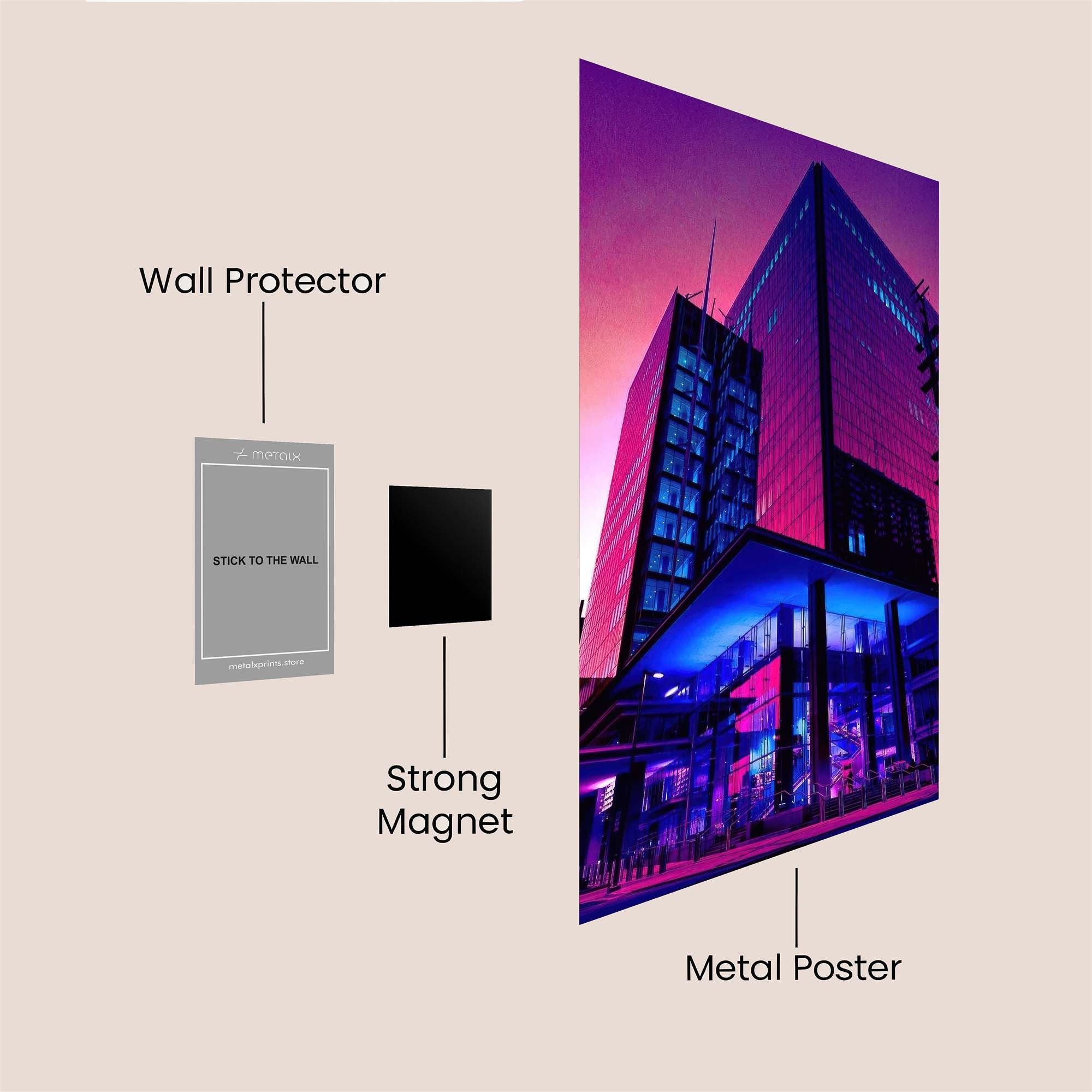 Neon Serenity Safe Wall Magnetic / M