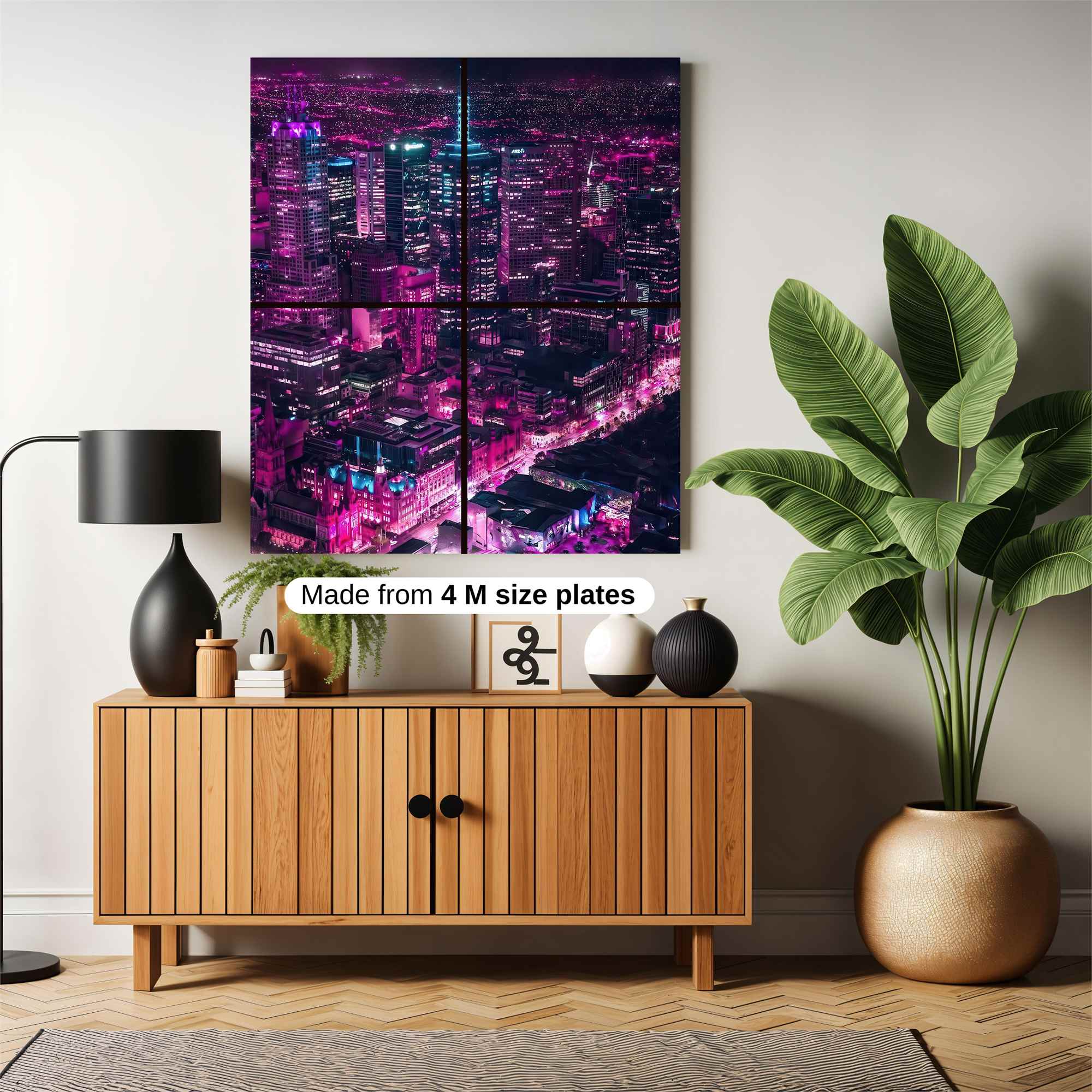 Neon Dreamscape Safe Wall Magnetic / M