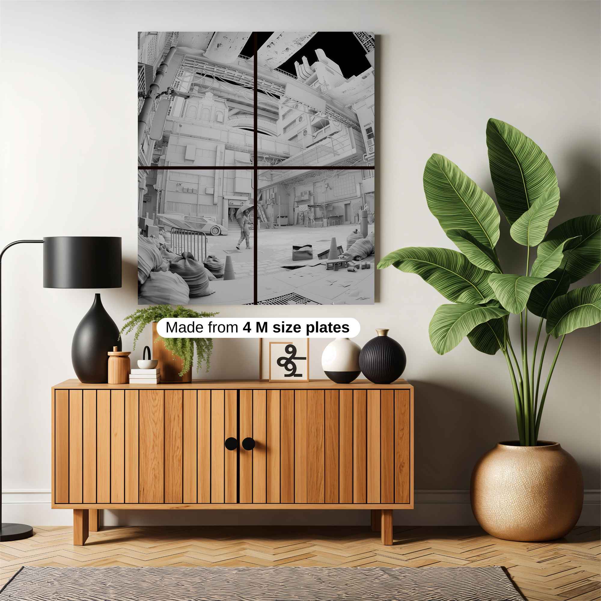 Futuristic Calm Safe Wall Magnetic / M