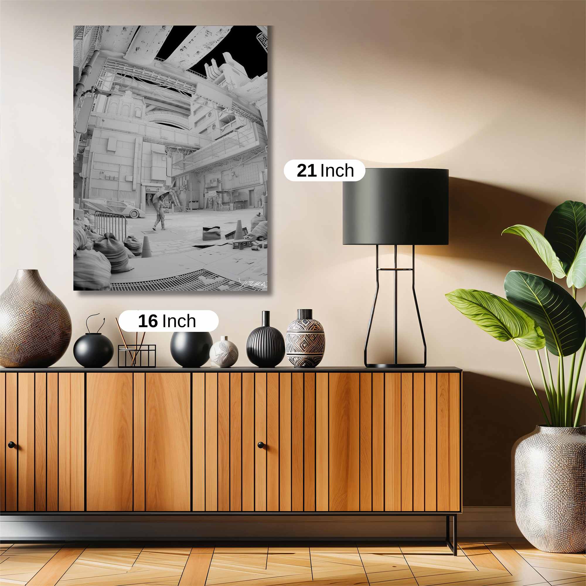 Futuristic Calm Safe Wall Magnetic / M