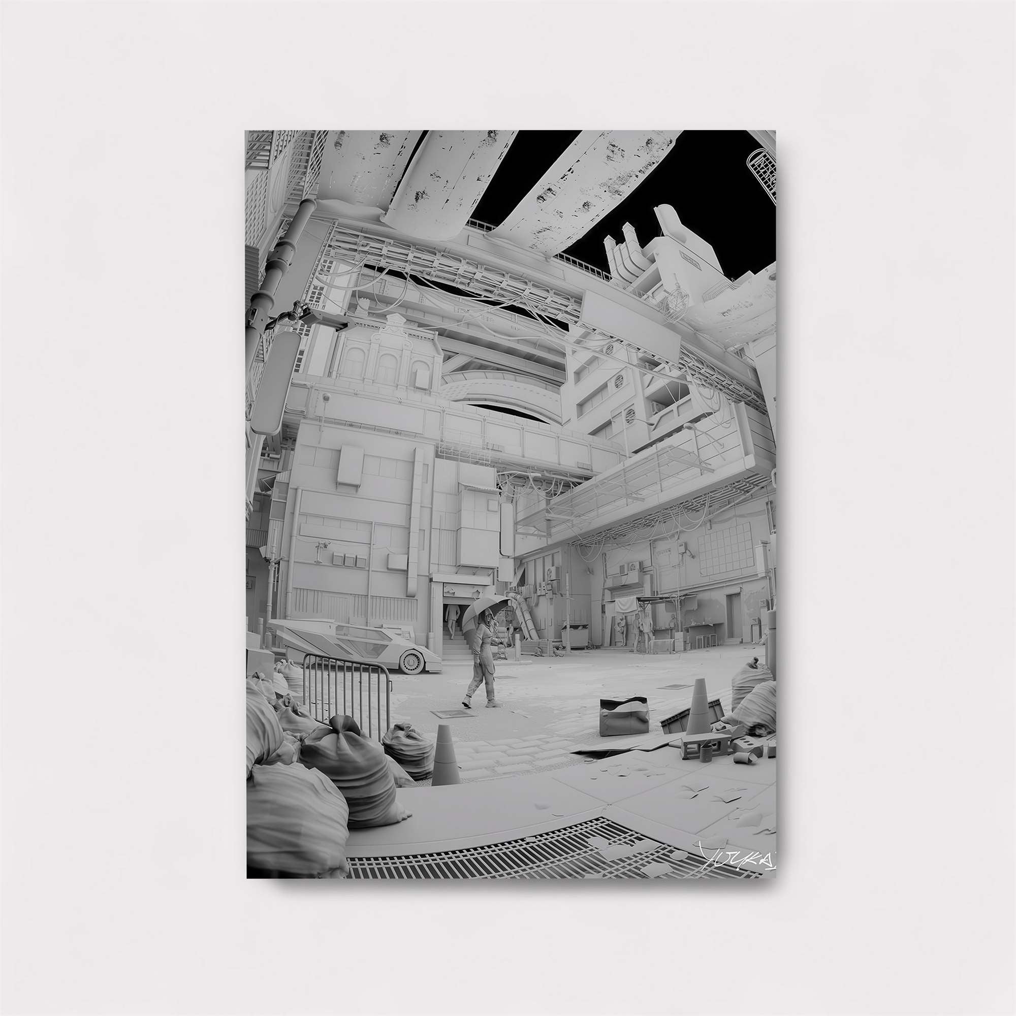 Futuristic Calm Safe Wall Magnetic / M