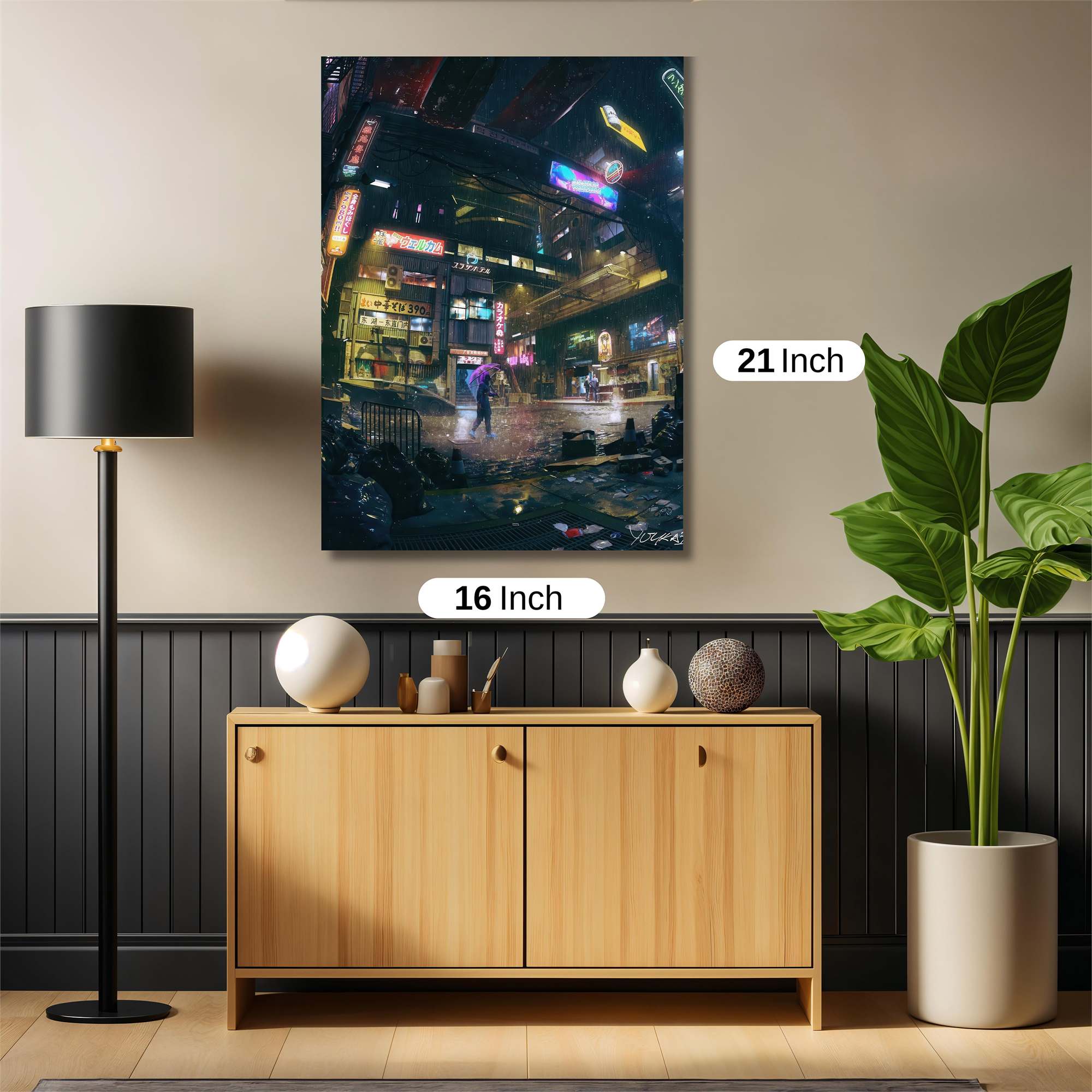 Neon Serenity Safe Wall Magnetic / M