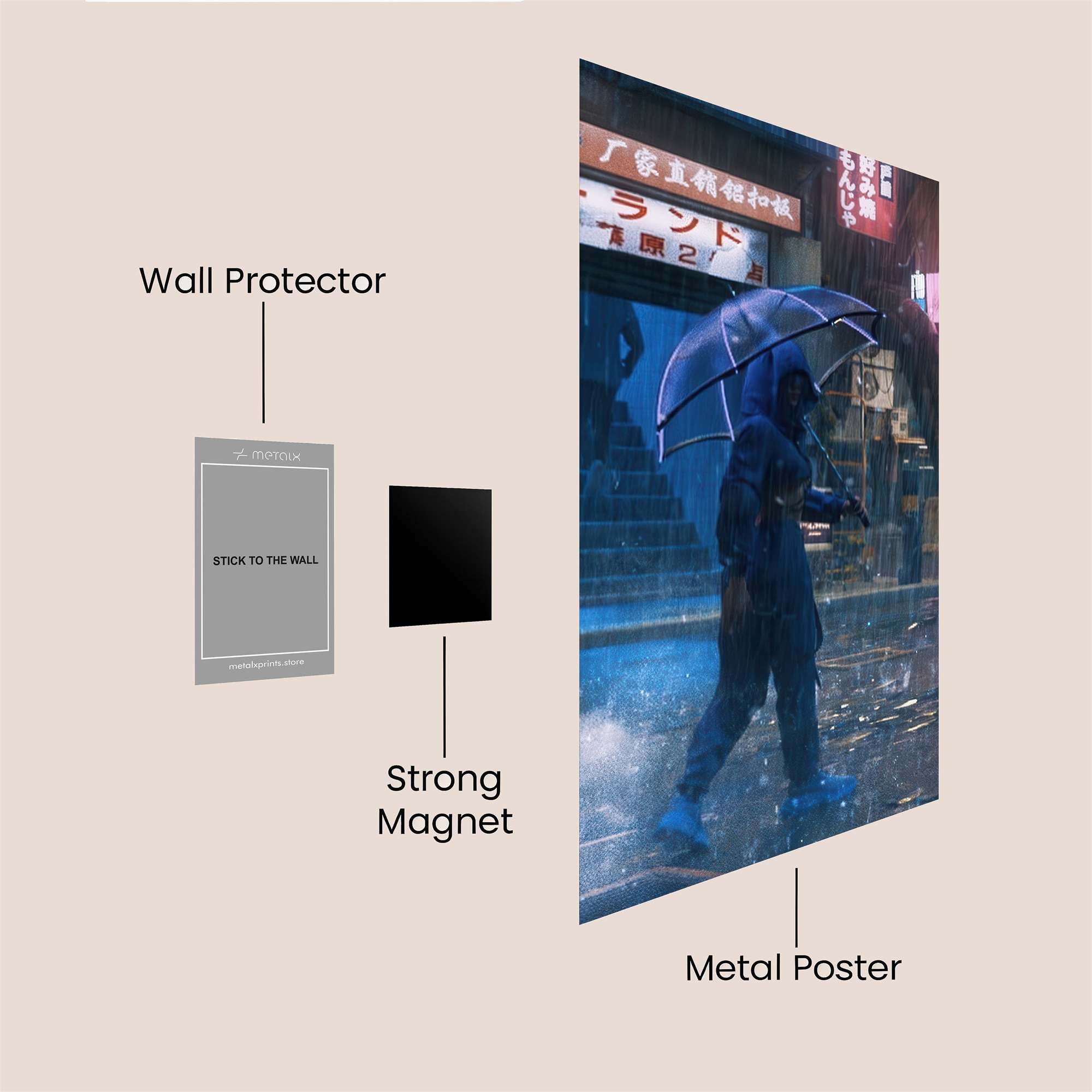 Umbrella Reverie Safe Wall Magnetic / M