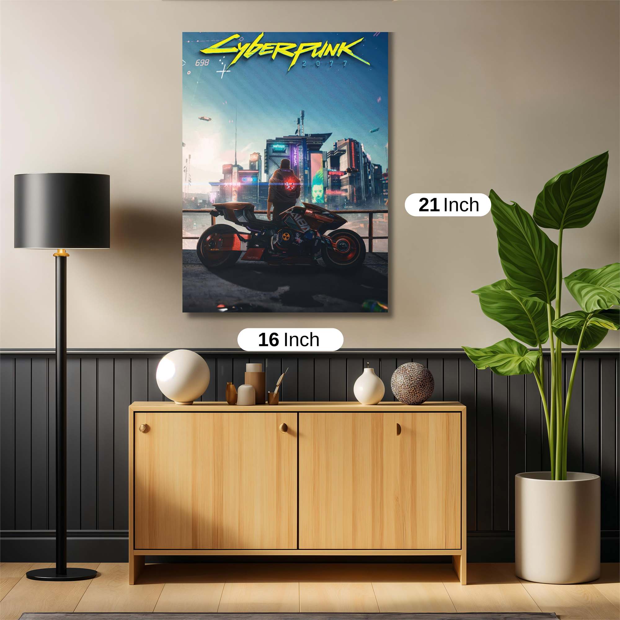 Cyberpunk Reverie Safe Wall Magnetic / M