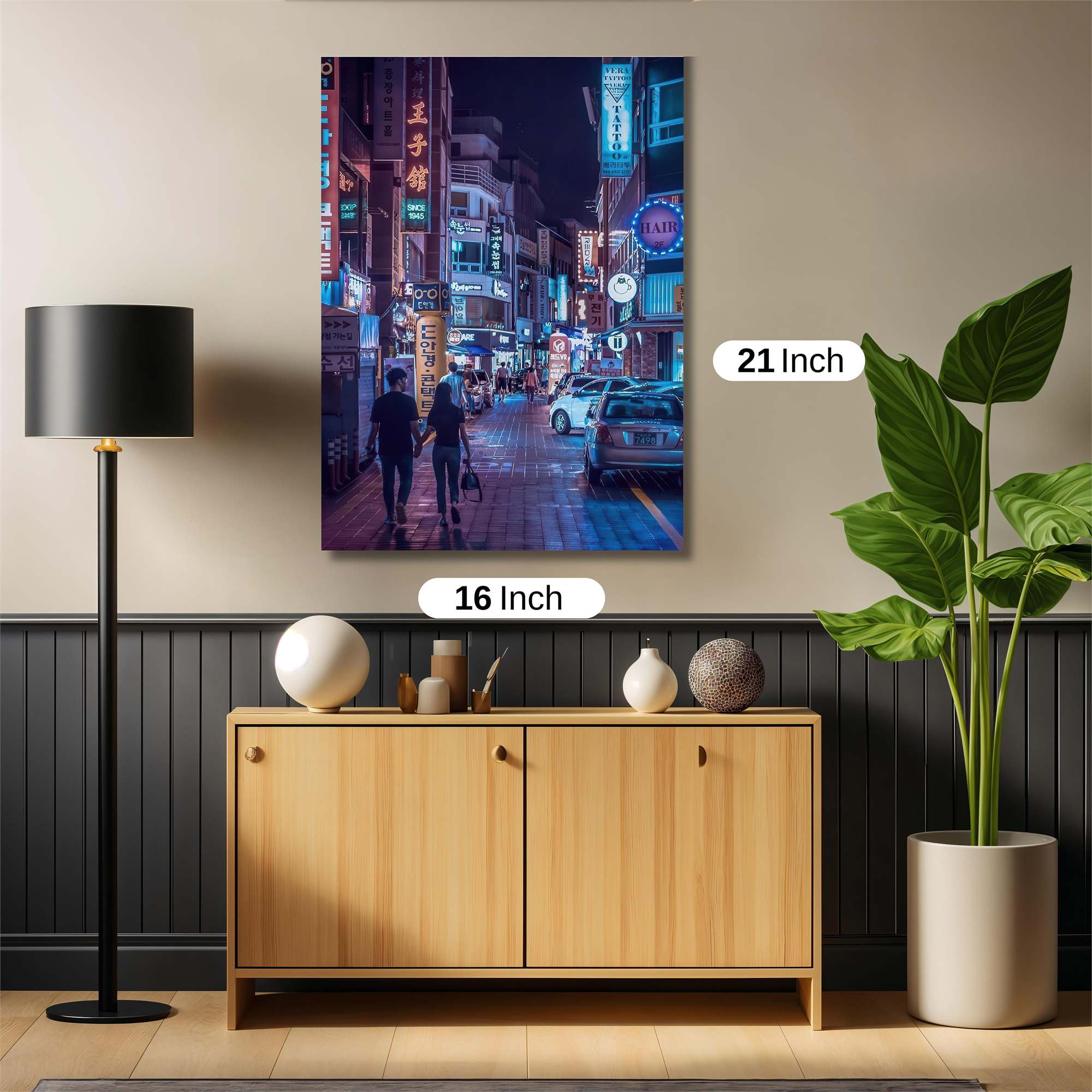 Neon Stroll Safe Wall Magnetic / M