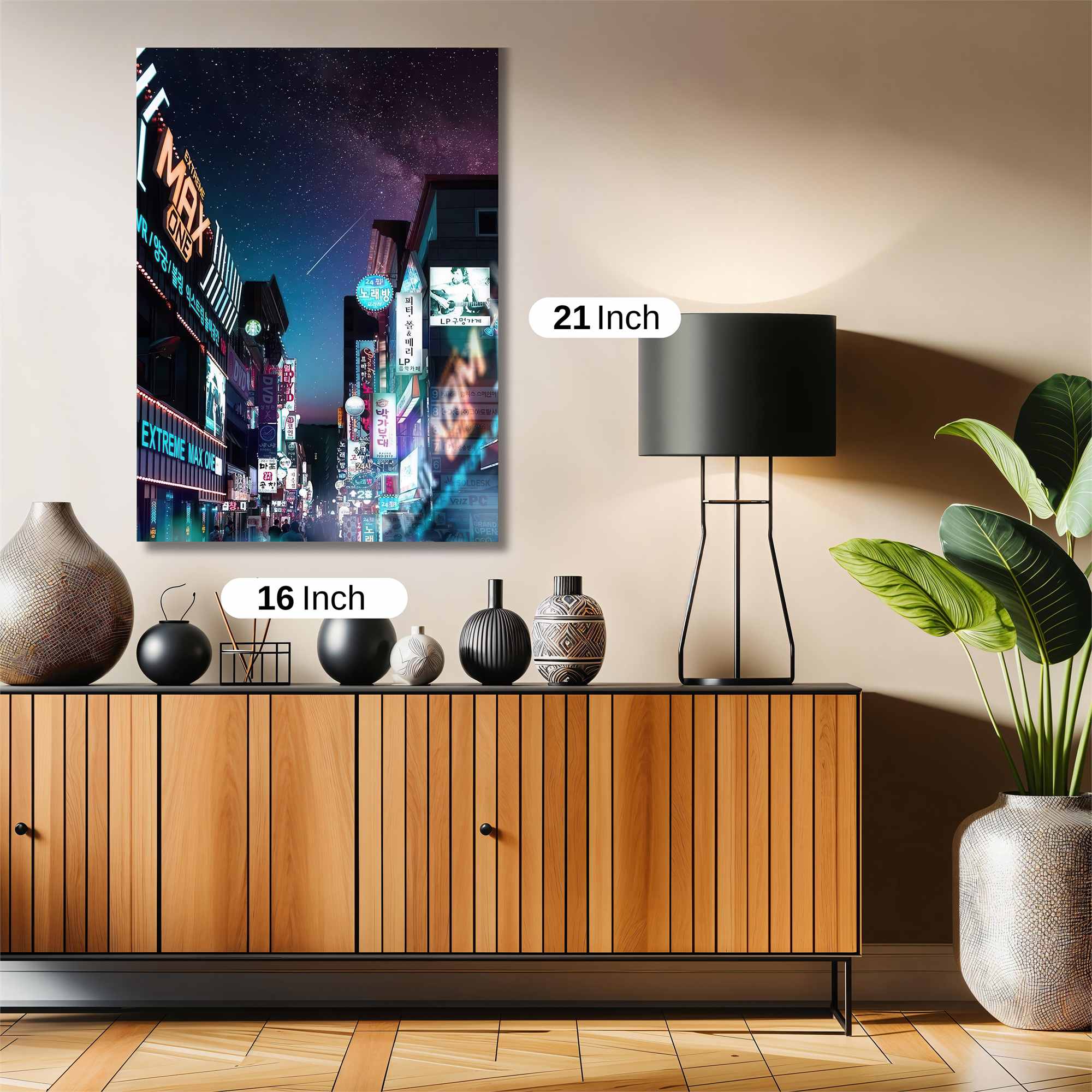 Neon Serenity Safe Wall Magnetic / M