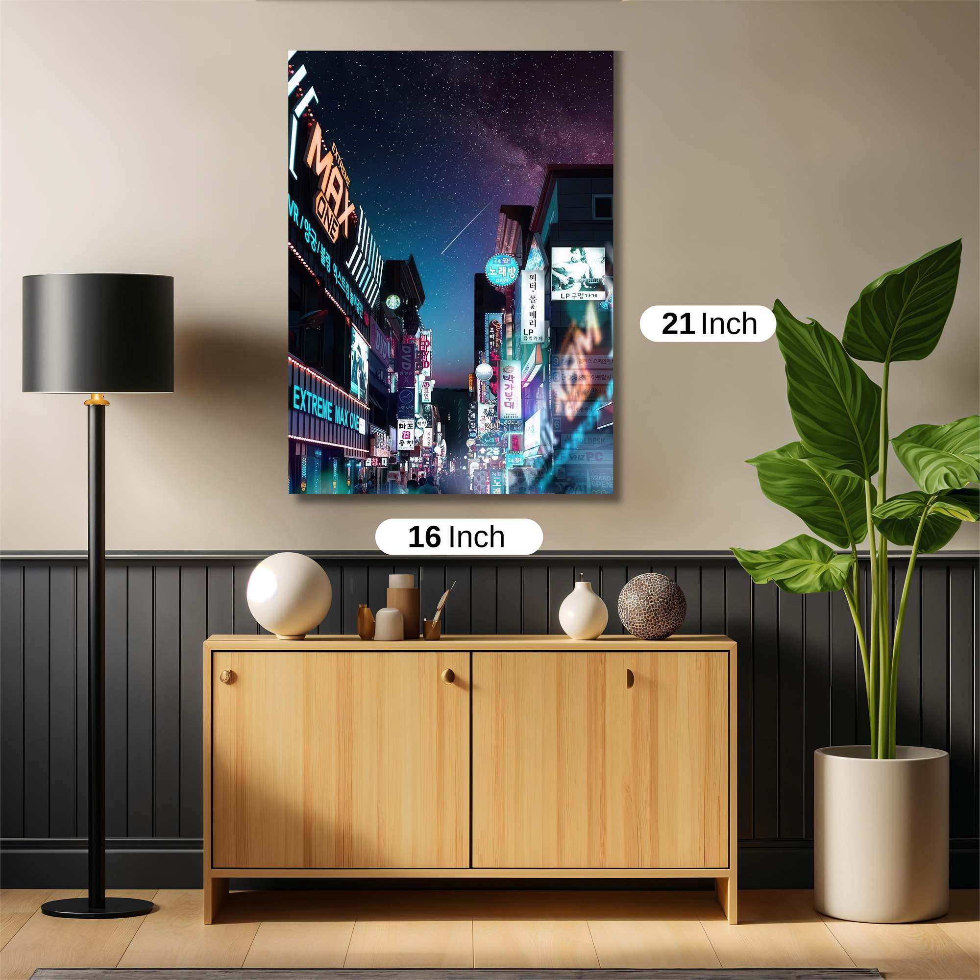 Neon Serenity Safe Wall Magnetic / M