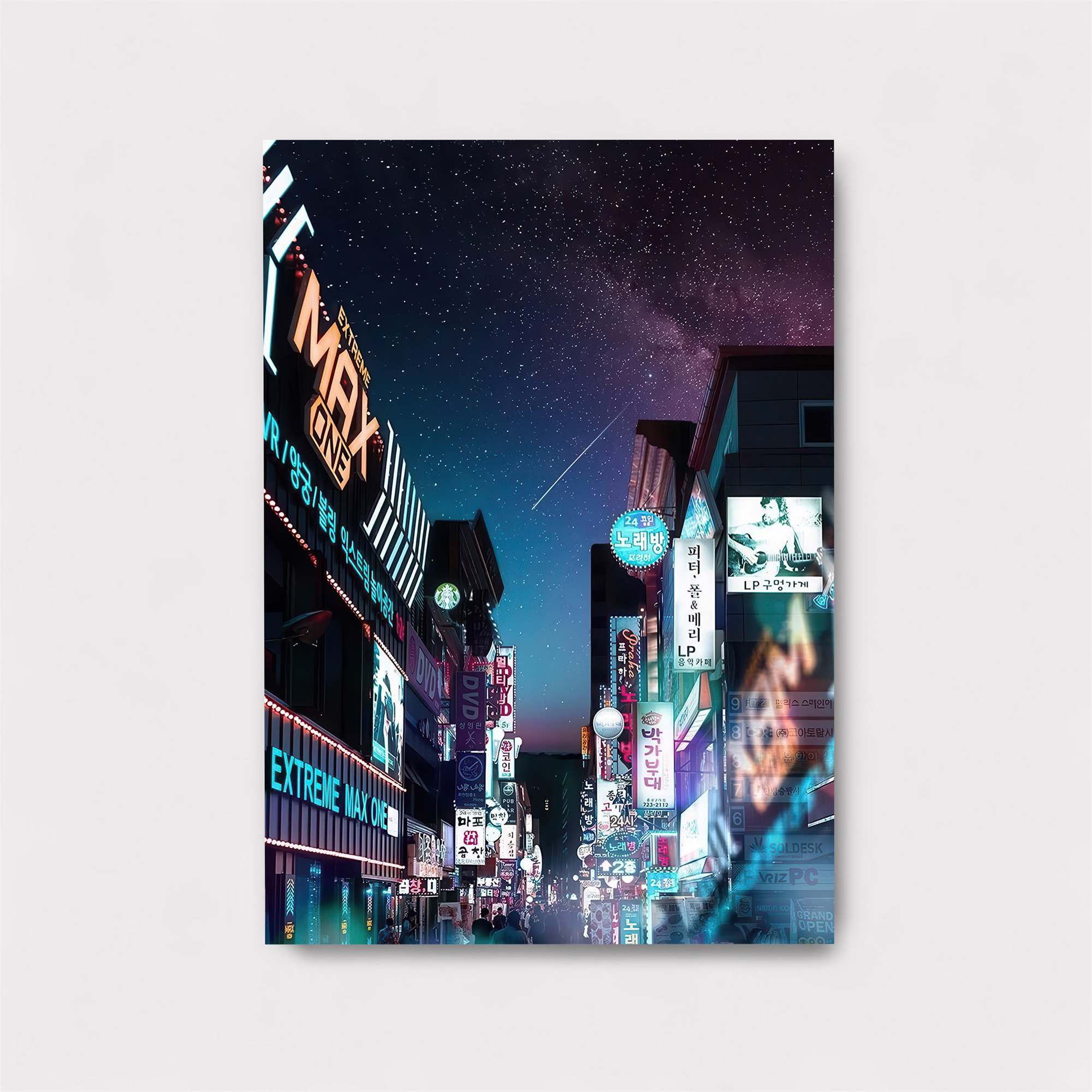 Neon Serenity Safe Wall Magnetic / M