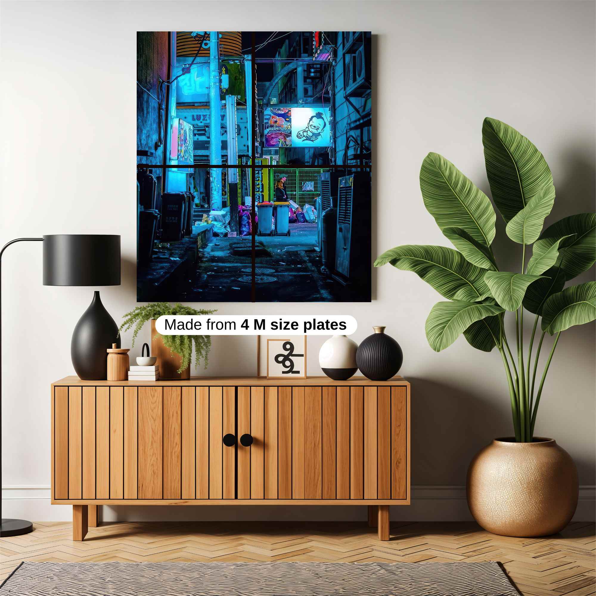 Neon Alleyway Safe Wall Magnetic / M