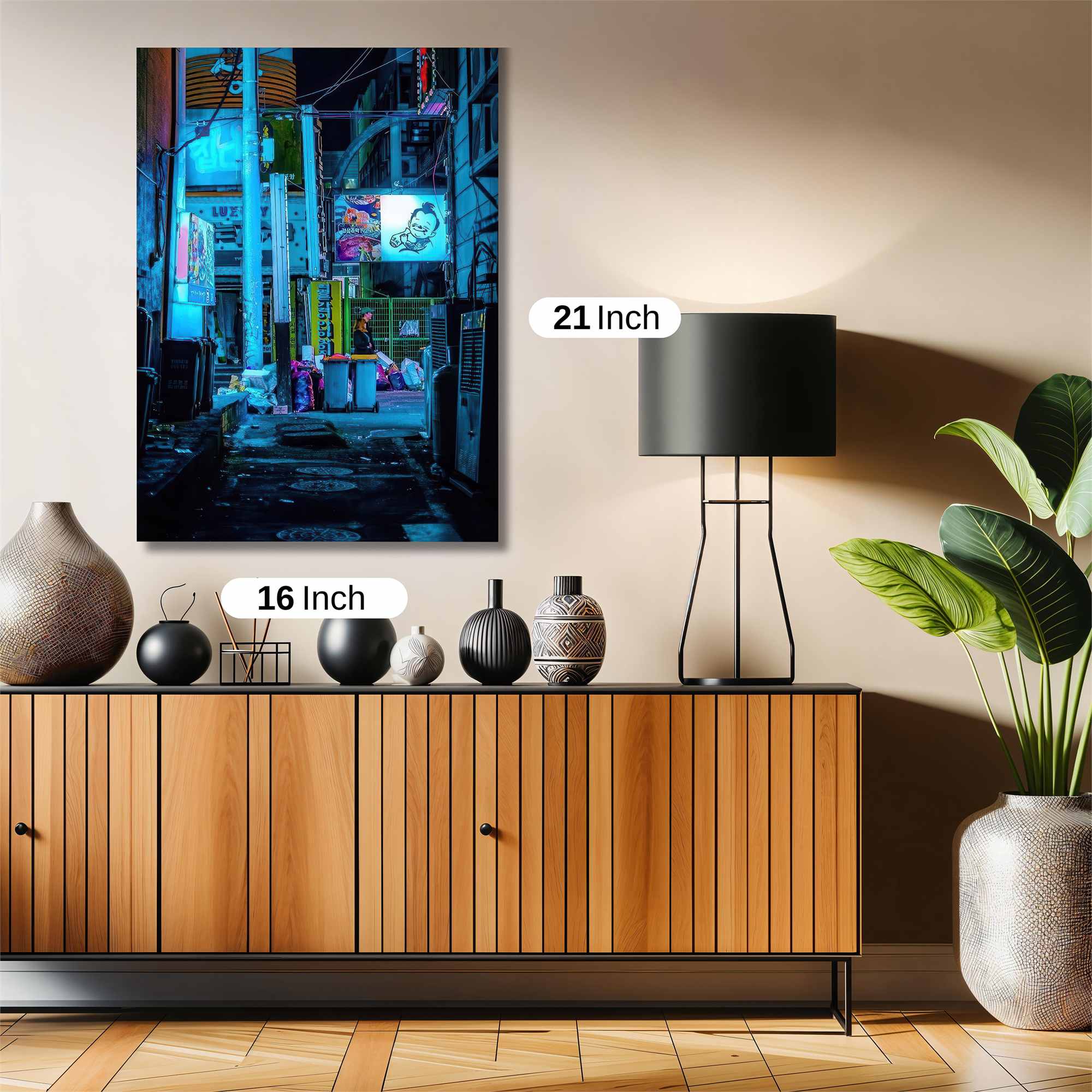 Neon Alleyway Safe Wall Magnetic / M