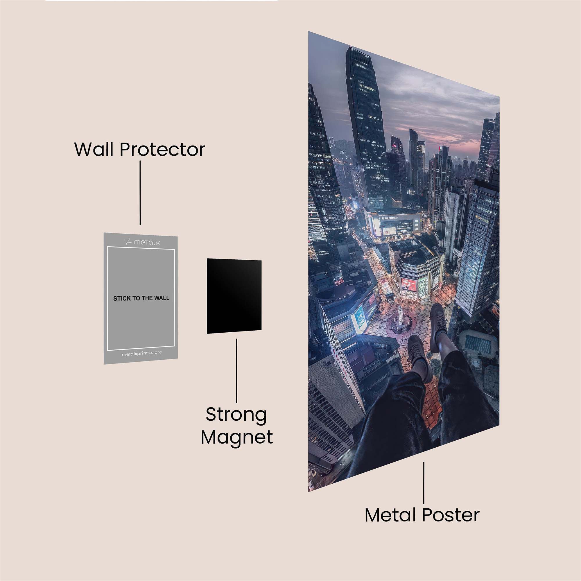 Skyline Dreamscape Safe Wall Magnetic / M