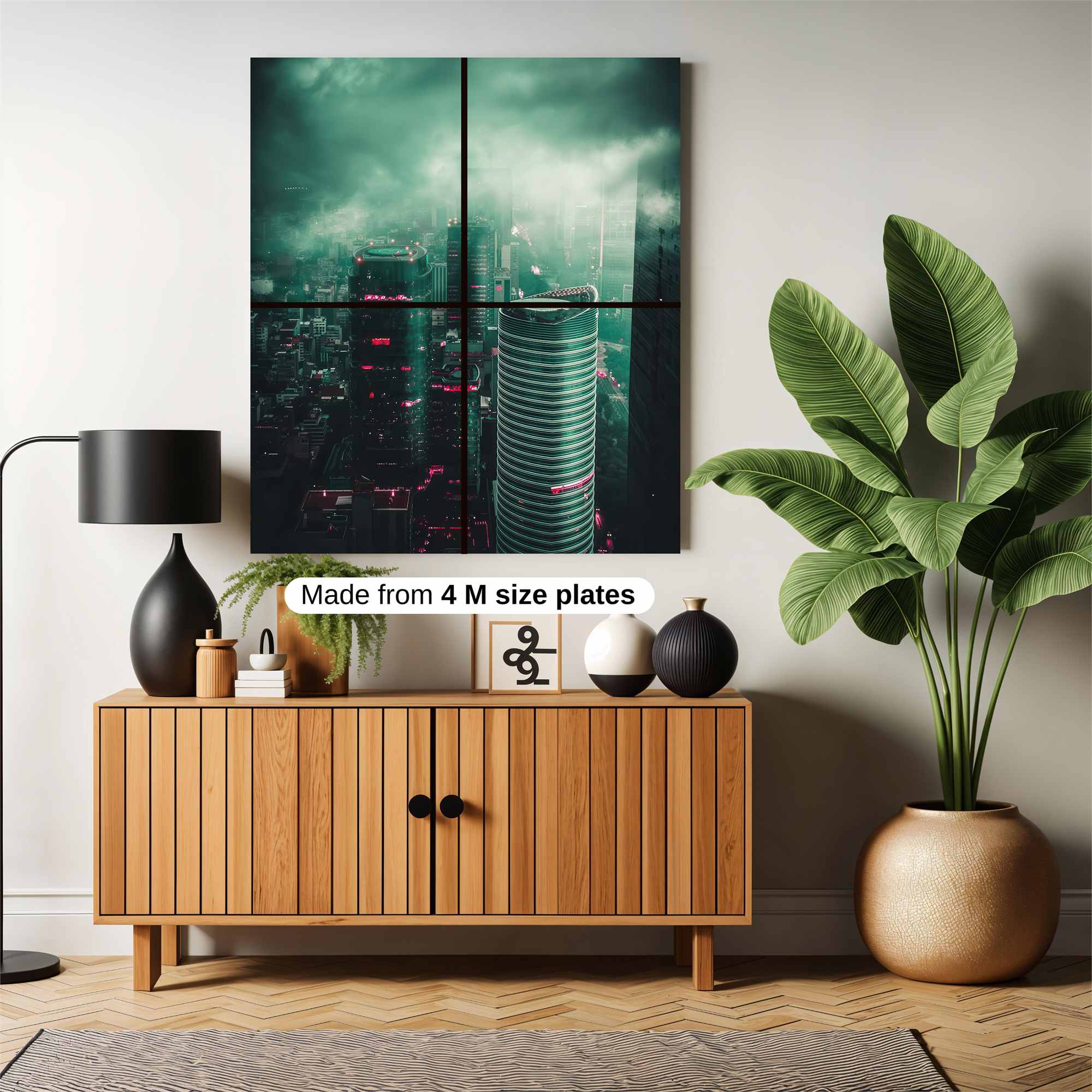 Cityscape Gloom Safe Wall Magnetic / M