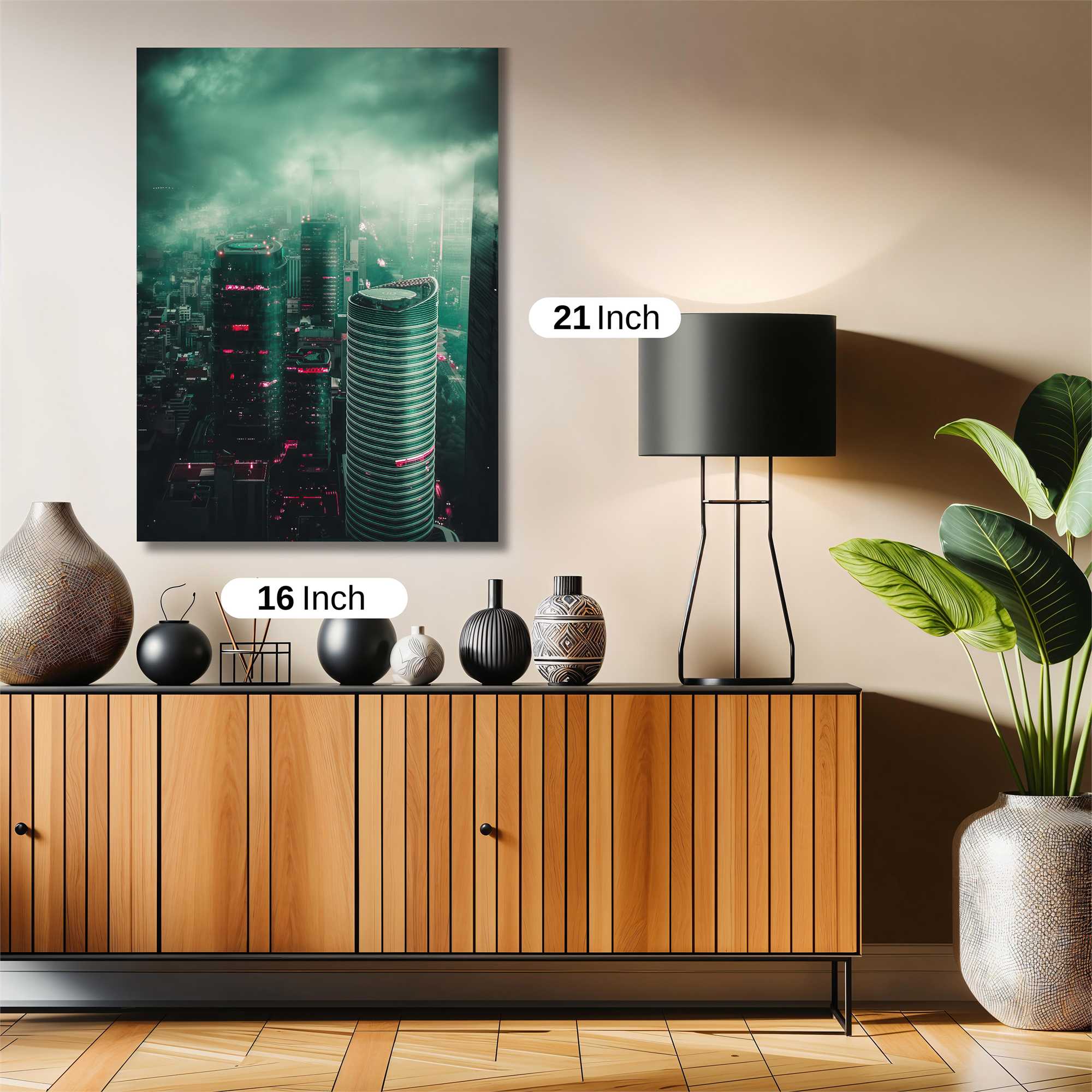 Cityscape Gloom Safe Wall Magnetic / M