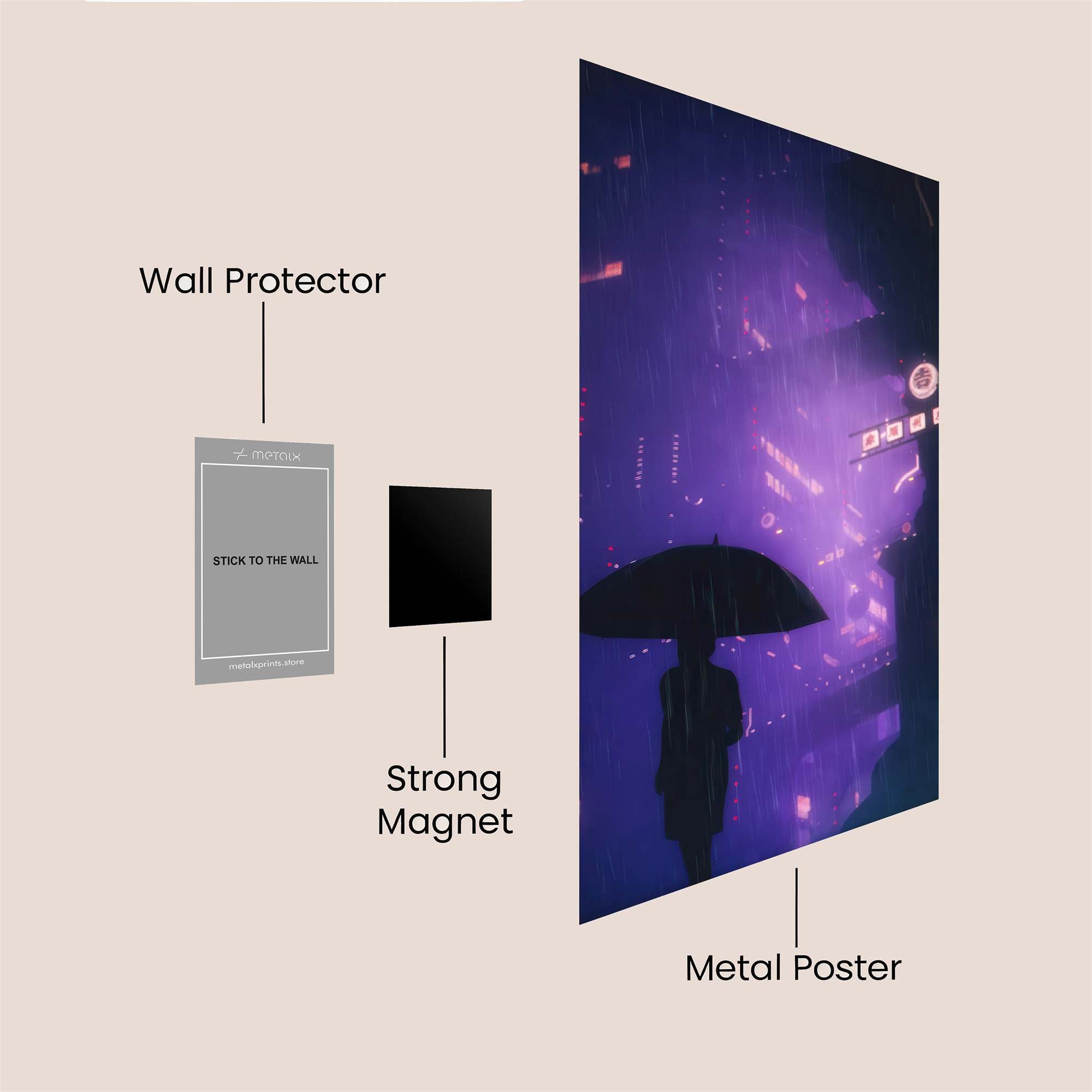 Umbrella Reverie Safe Wall Magnetic / M
