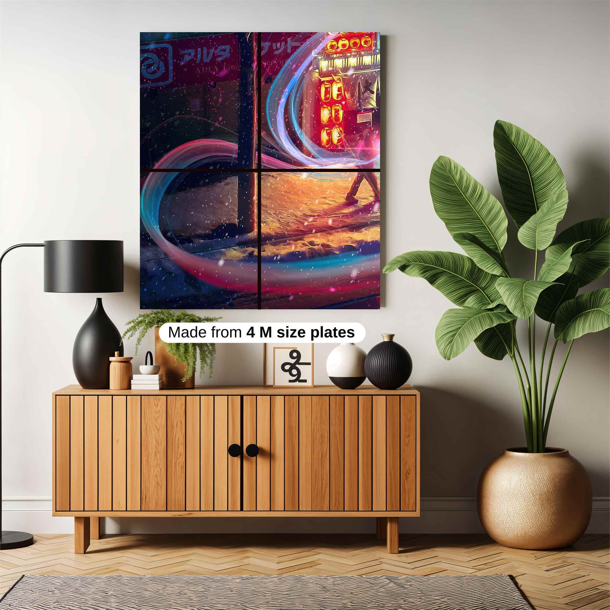 Neon Whirl Safe Wall Magnetic / M