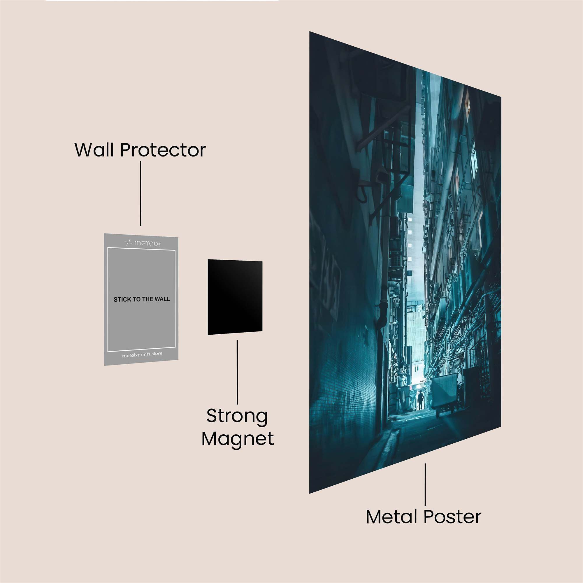 Urban Solitude Safe Wall Magnetic / M