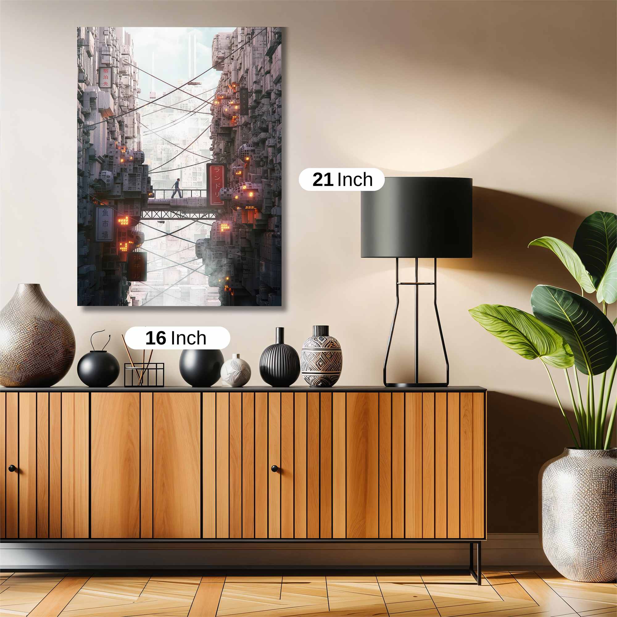 Neon Labyrinth Safe Wall Magnetic / M