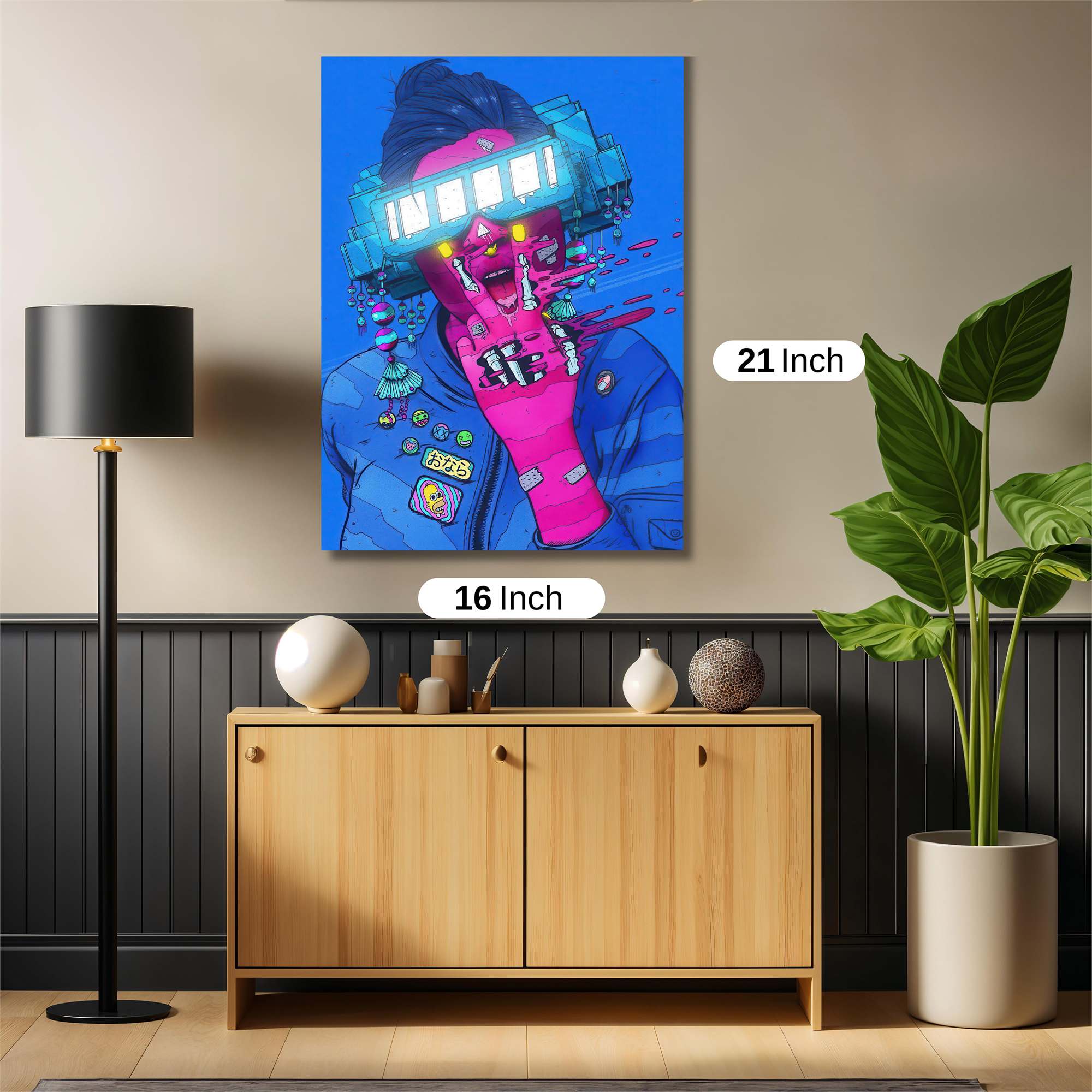 Neon Scream Safe Wall Magnetic / M