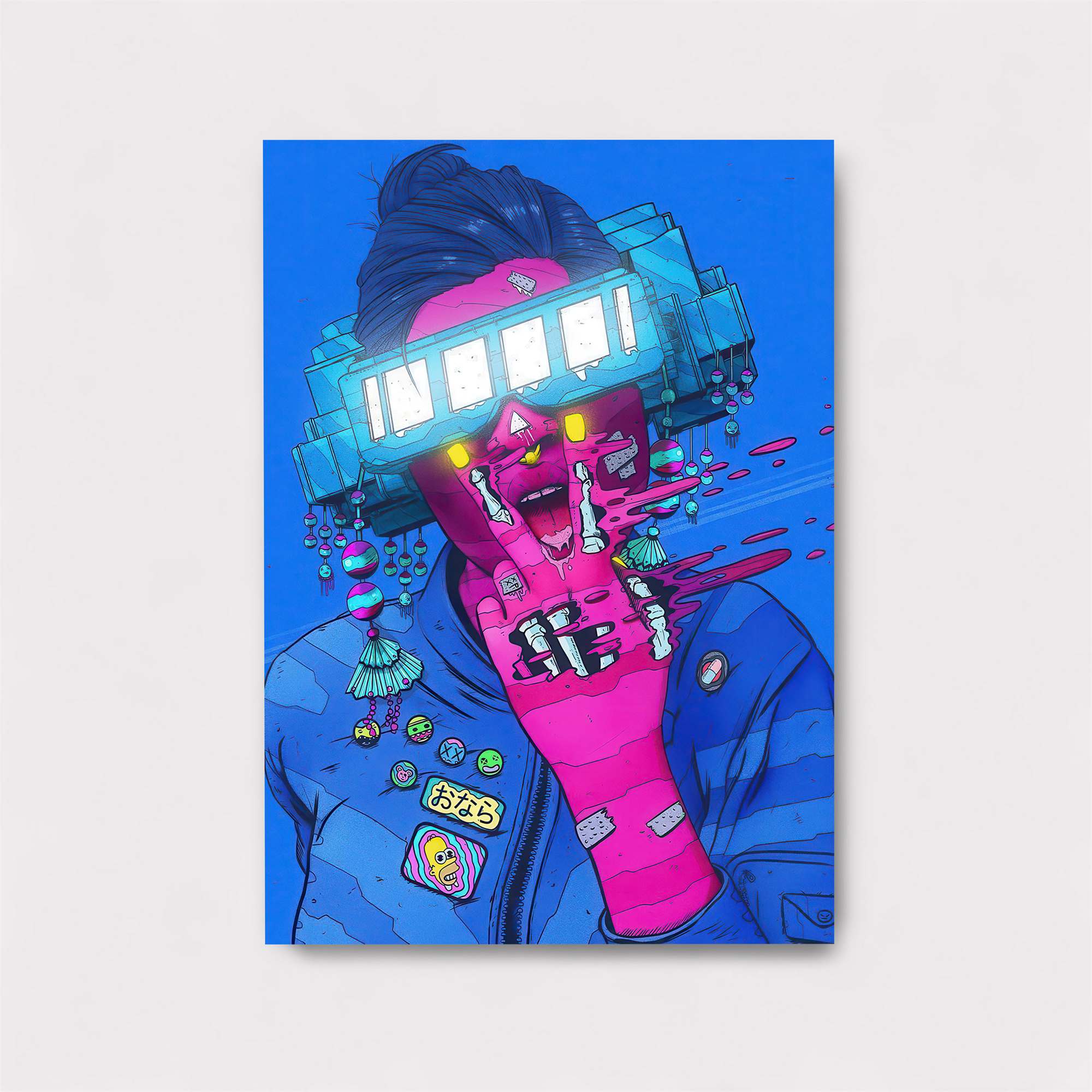 Neon Scream Safe Wall Magnetic / M