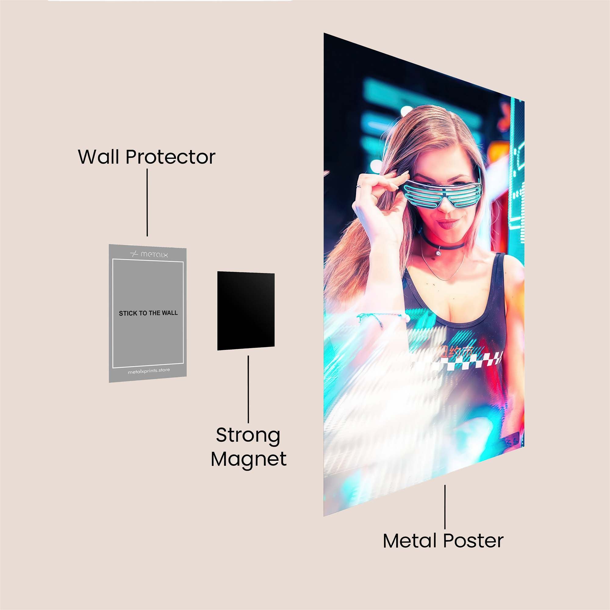Neon Enigma Safe Wall Magnetic / M