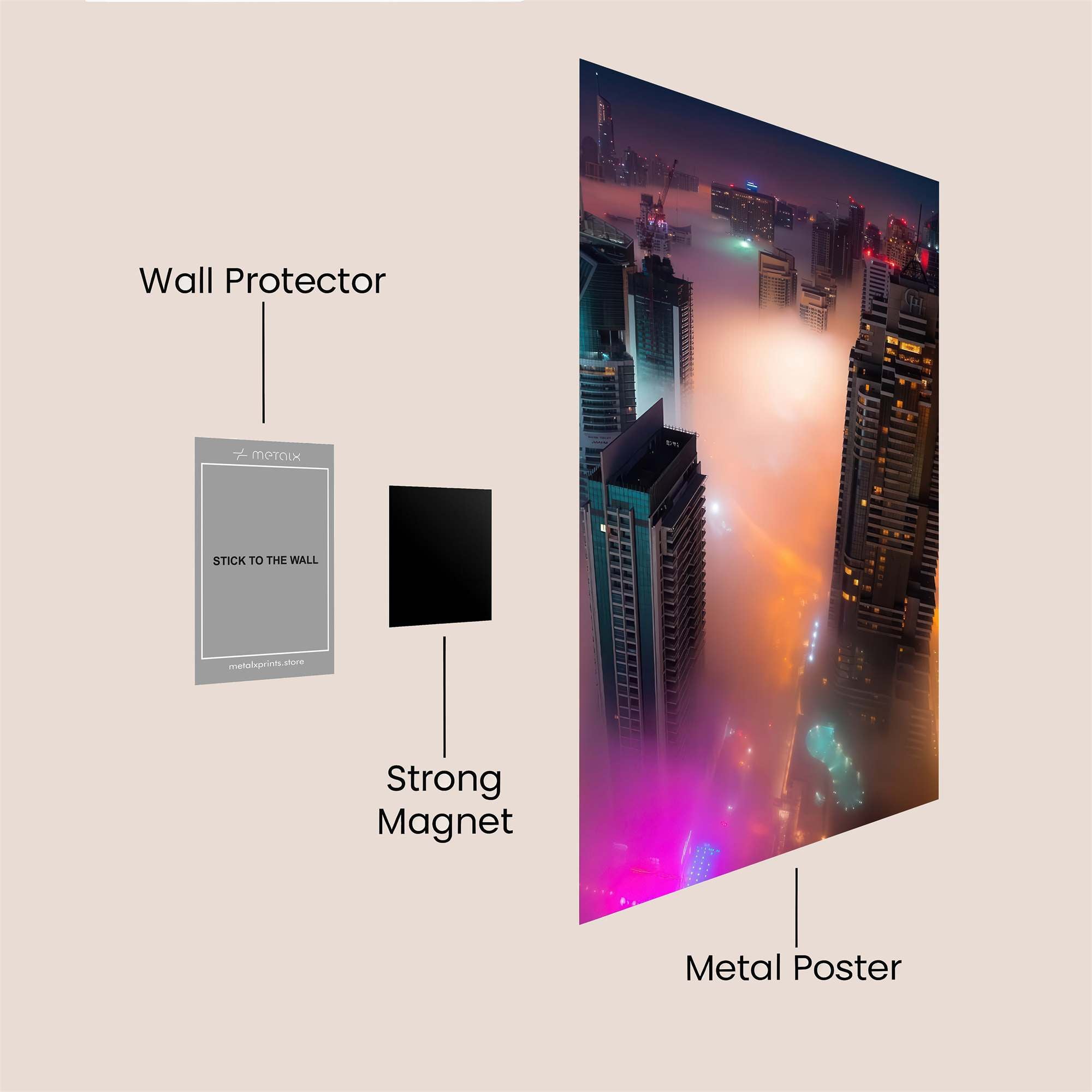 Dubai Dreamscape Safe Wall Magnetic / M