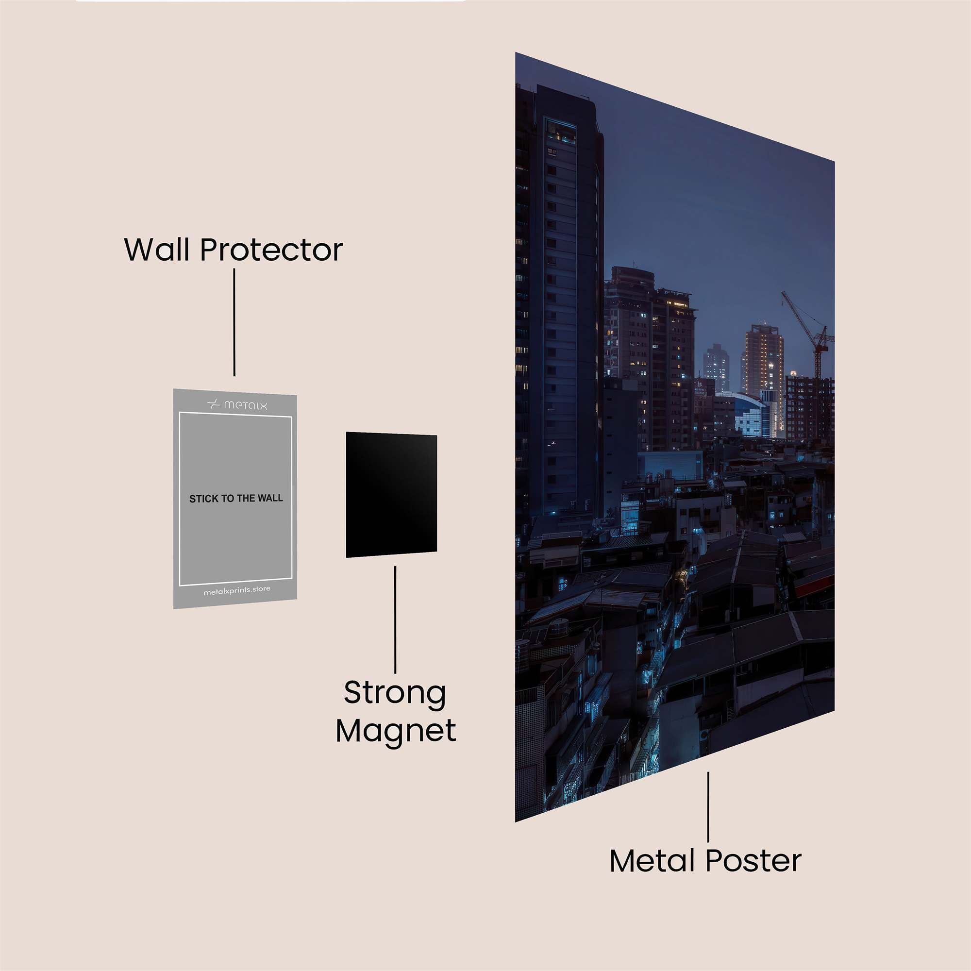 City Twilight Safe Wall Magnetic / M
