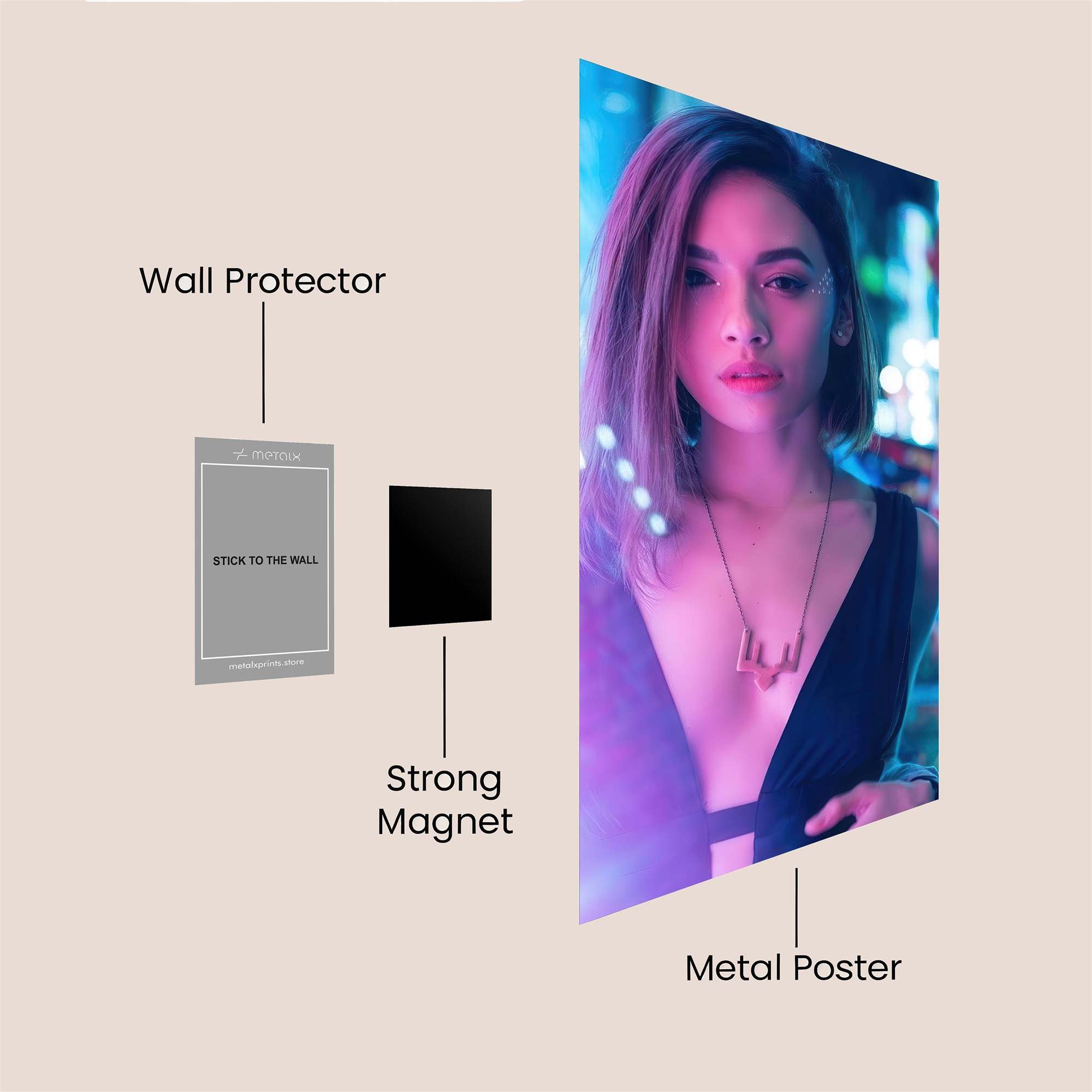 Neon Enigma Safe Wall Magnetic / M