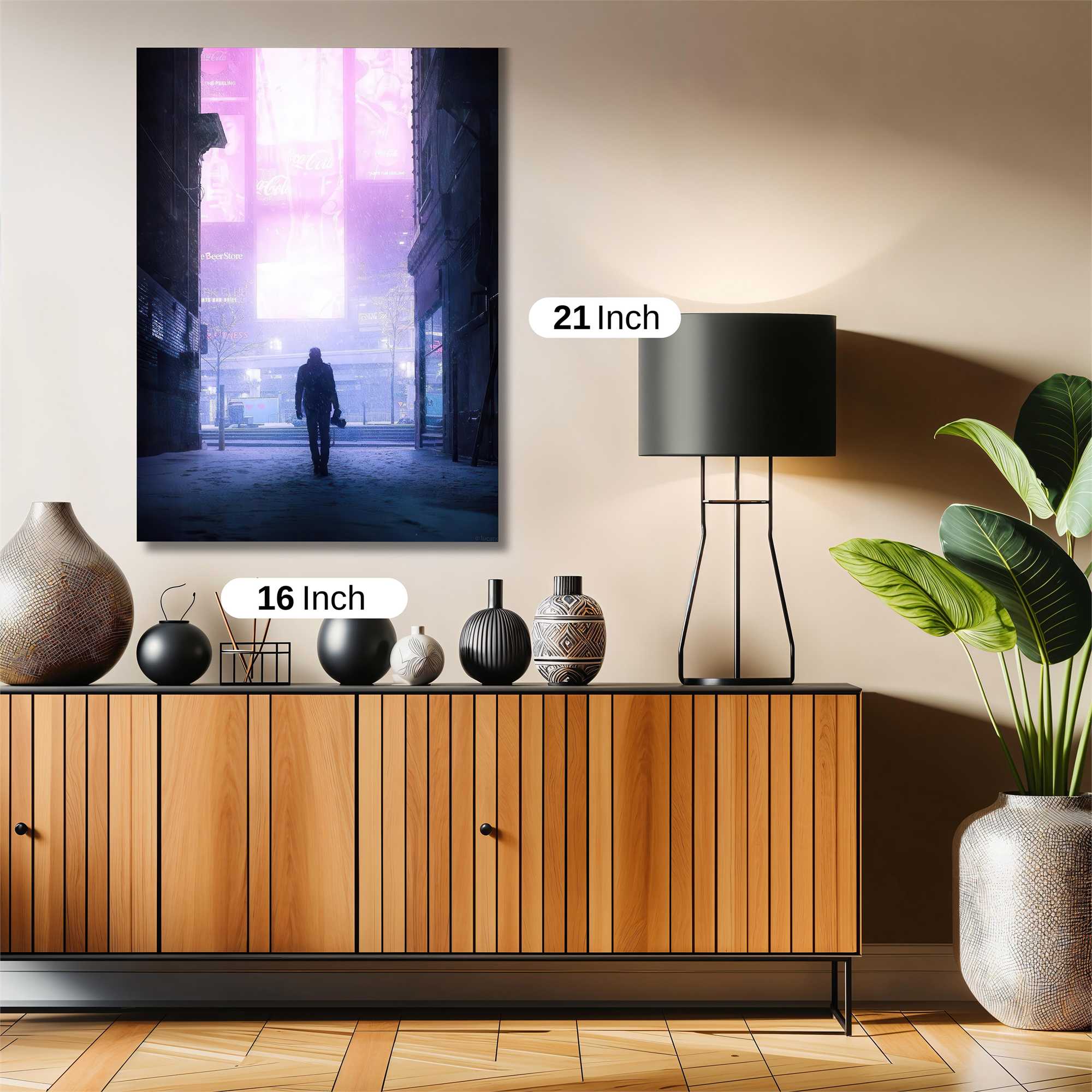 Neon Solitude Safe Wall Magnetic / M