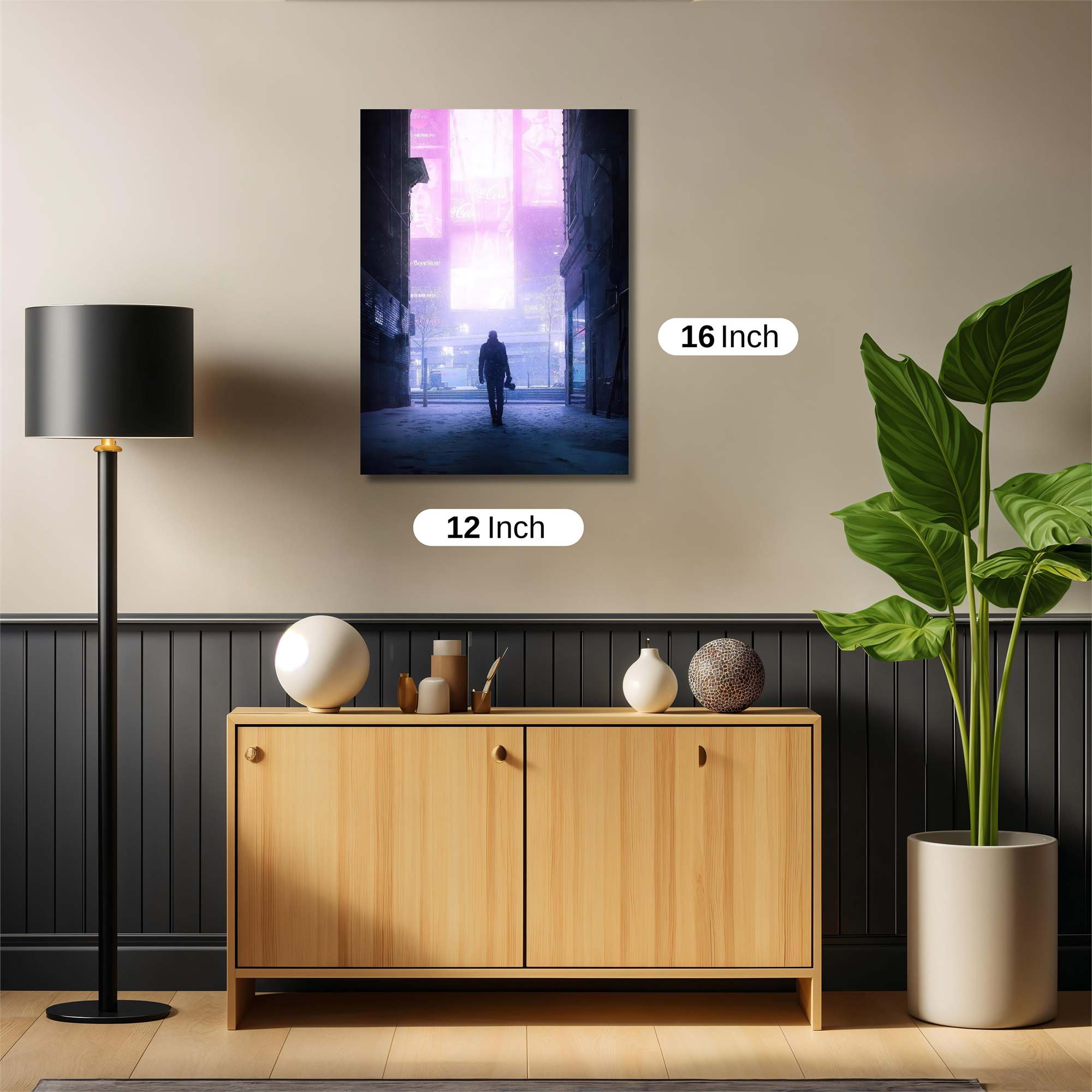 Neon Solitude Safe Wall Magnetic / M