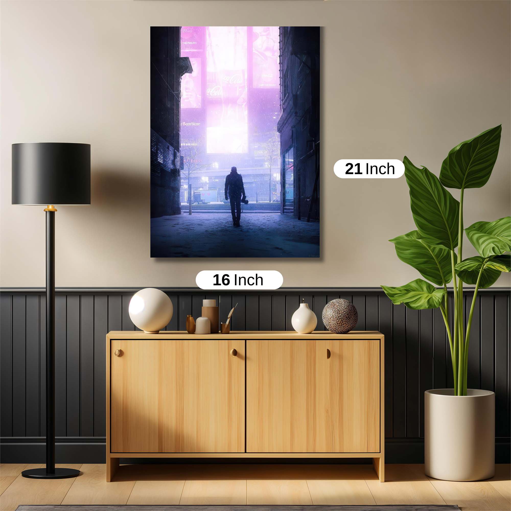 Neon Solitude Safe Wall Magnetic / M