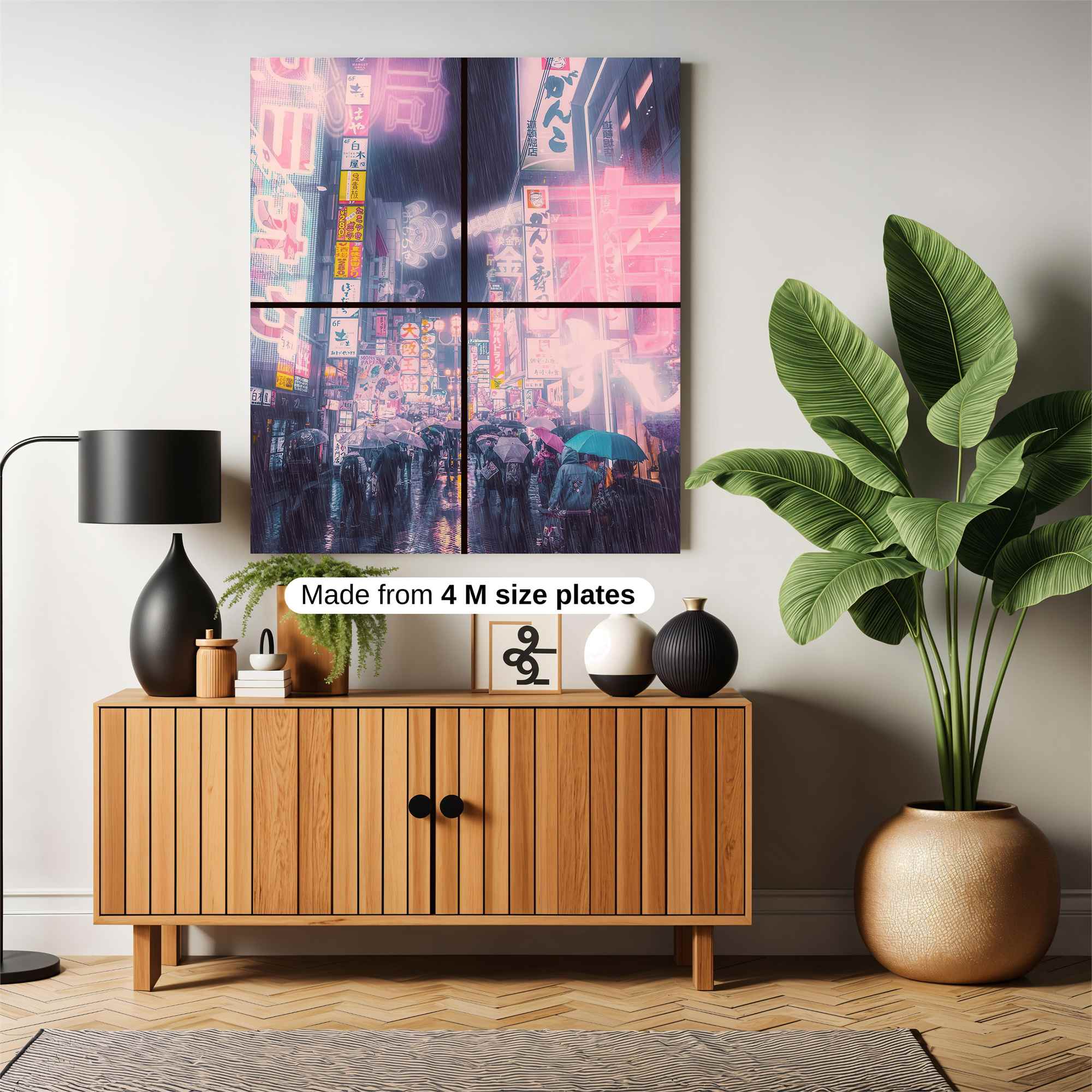 Neon Rain Safe Wall Magnetic / M