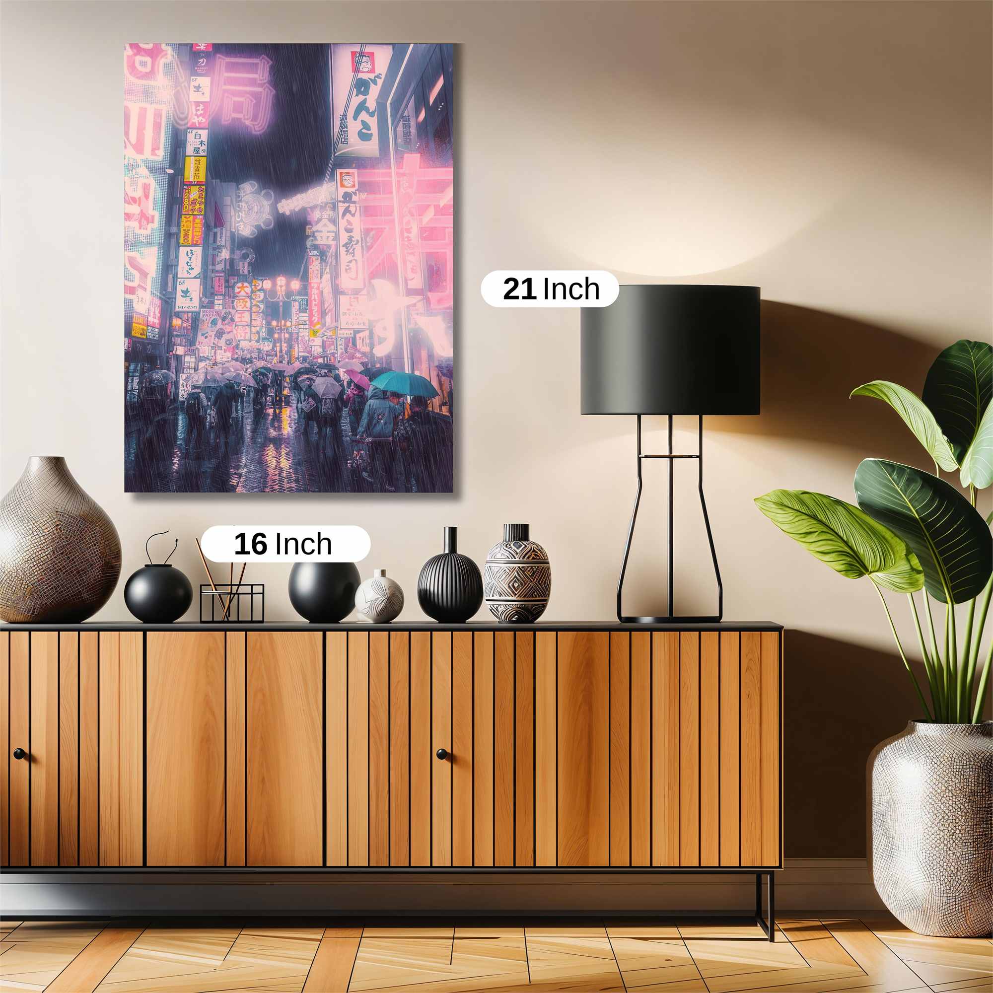 Neon Rain Safe Wall Magnetic / M