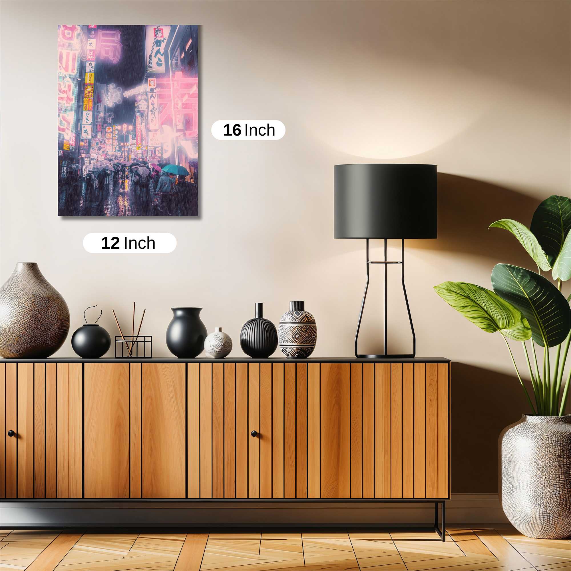 Neon Rain Safe Wall Magnetic / M